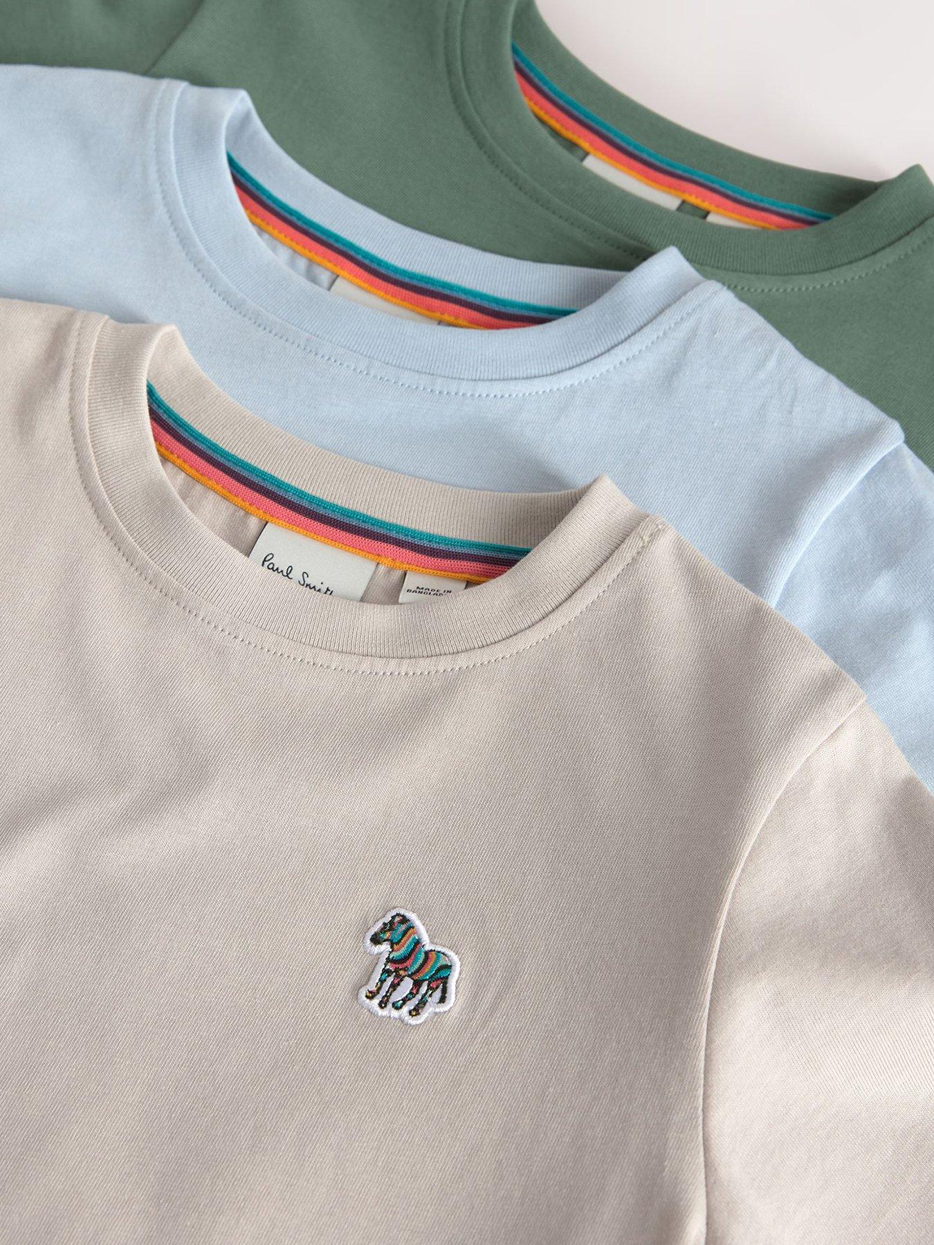 Image 2 of 6 of Paul Smith Junior Boys 3 Pack Signature Short Sleeve Tshirts - Multi