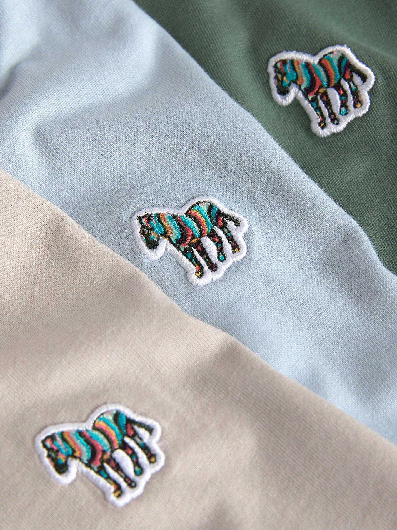 Image 6 of 6 of Paul Smith Junior Boys 3 Pack Signature Short Sleeve Tshirts - Multi