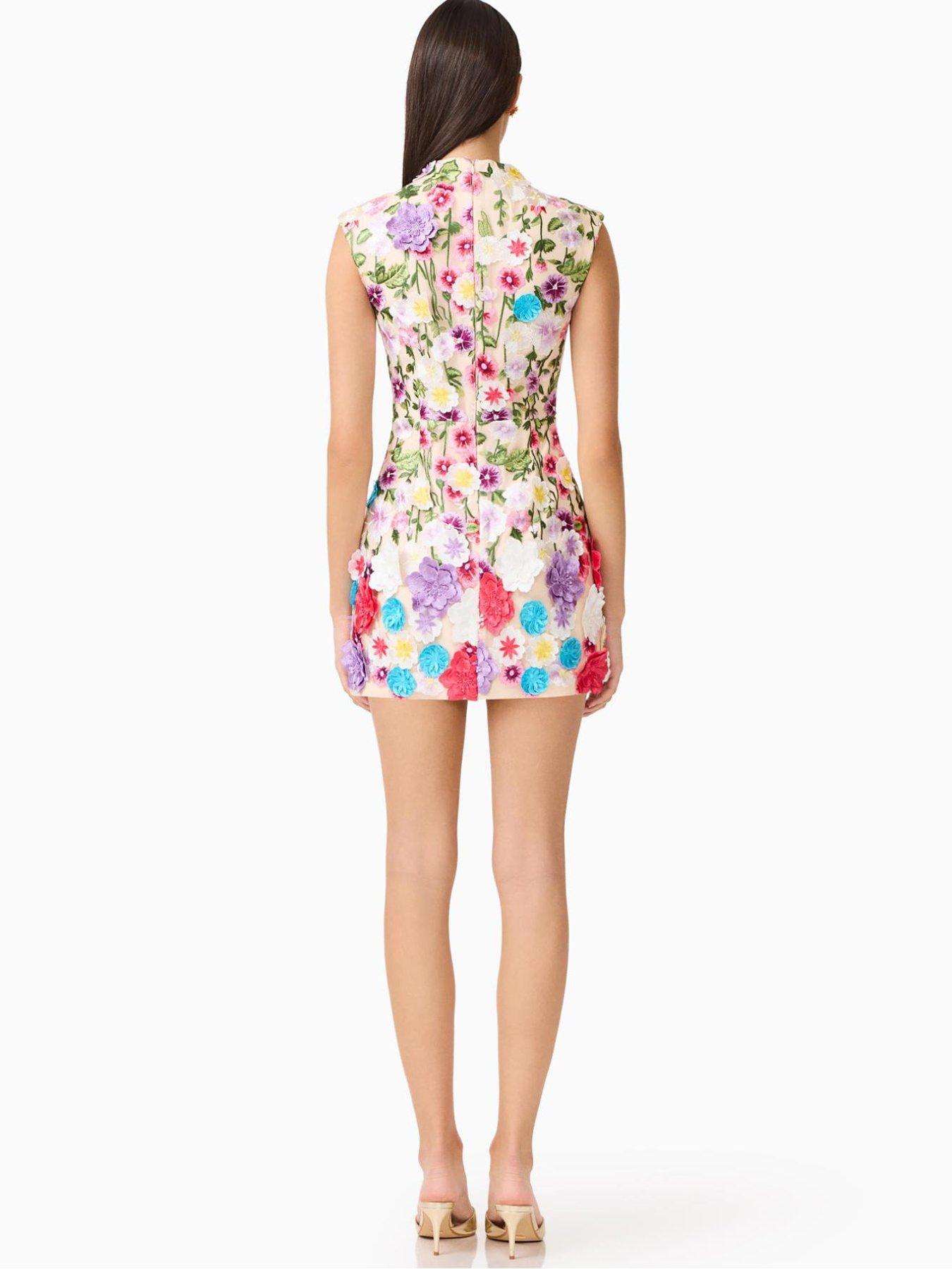 Image 2 of 5 of Elliatt Rosetta Sleeveless Mini Dress - Multi