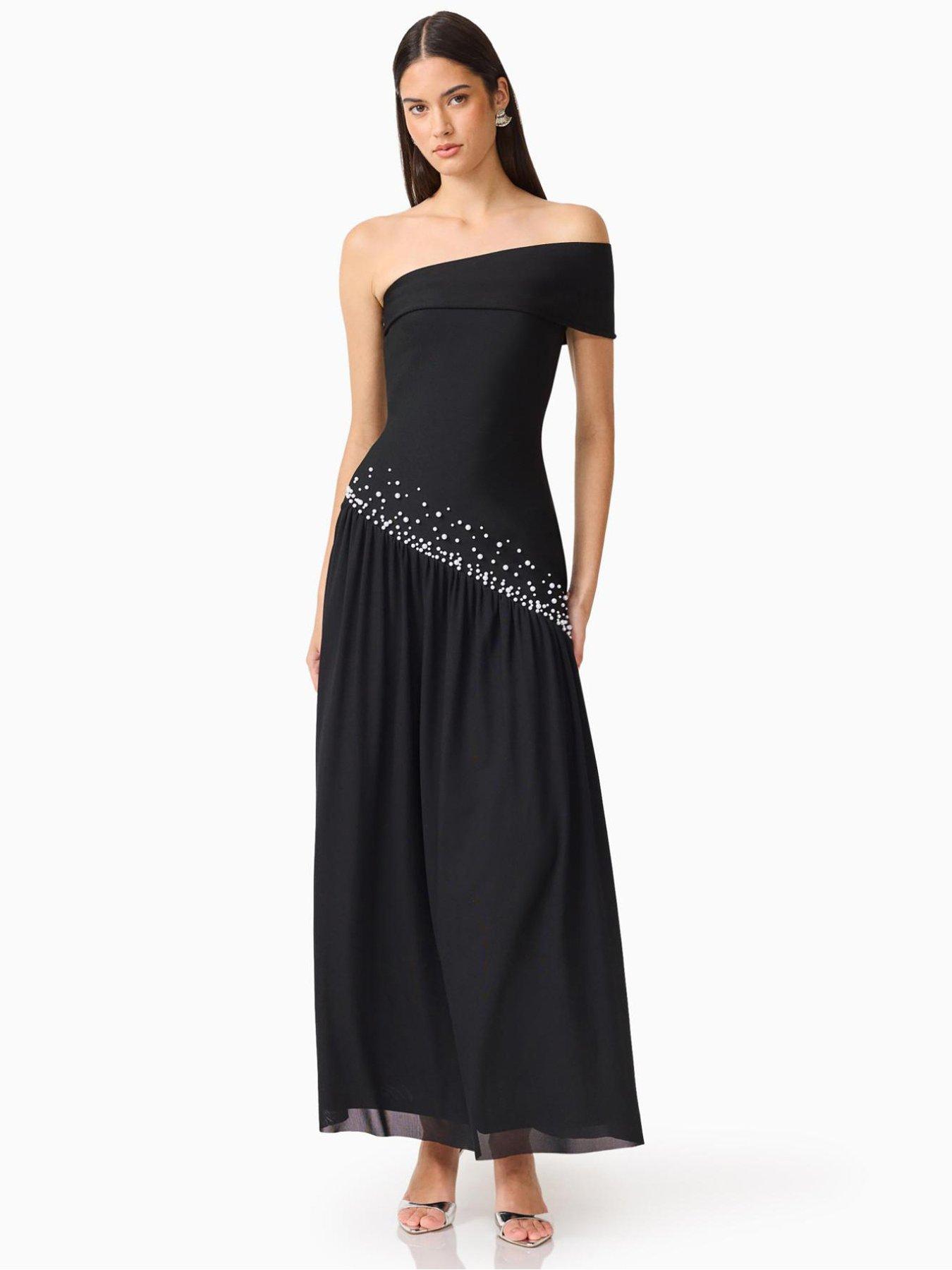 Image 5 of 5 of Elliatt Natasia Off Shoulder Gown - Black