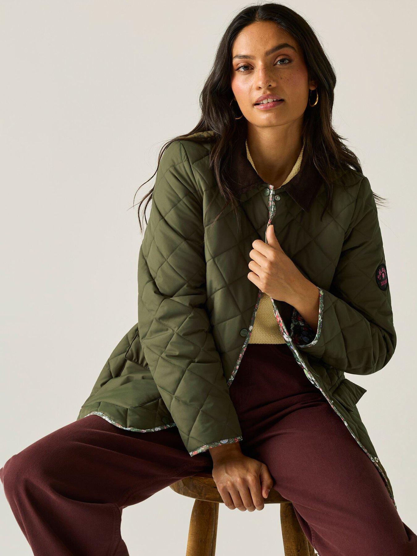 Image 4 of 7 of Regatta Womens Cath Kidston Barn Jacket-olive Night