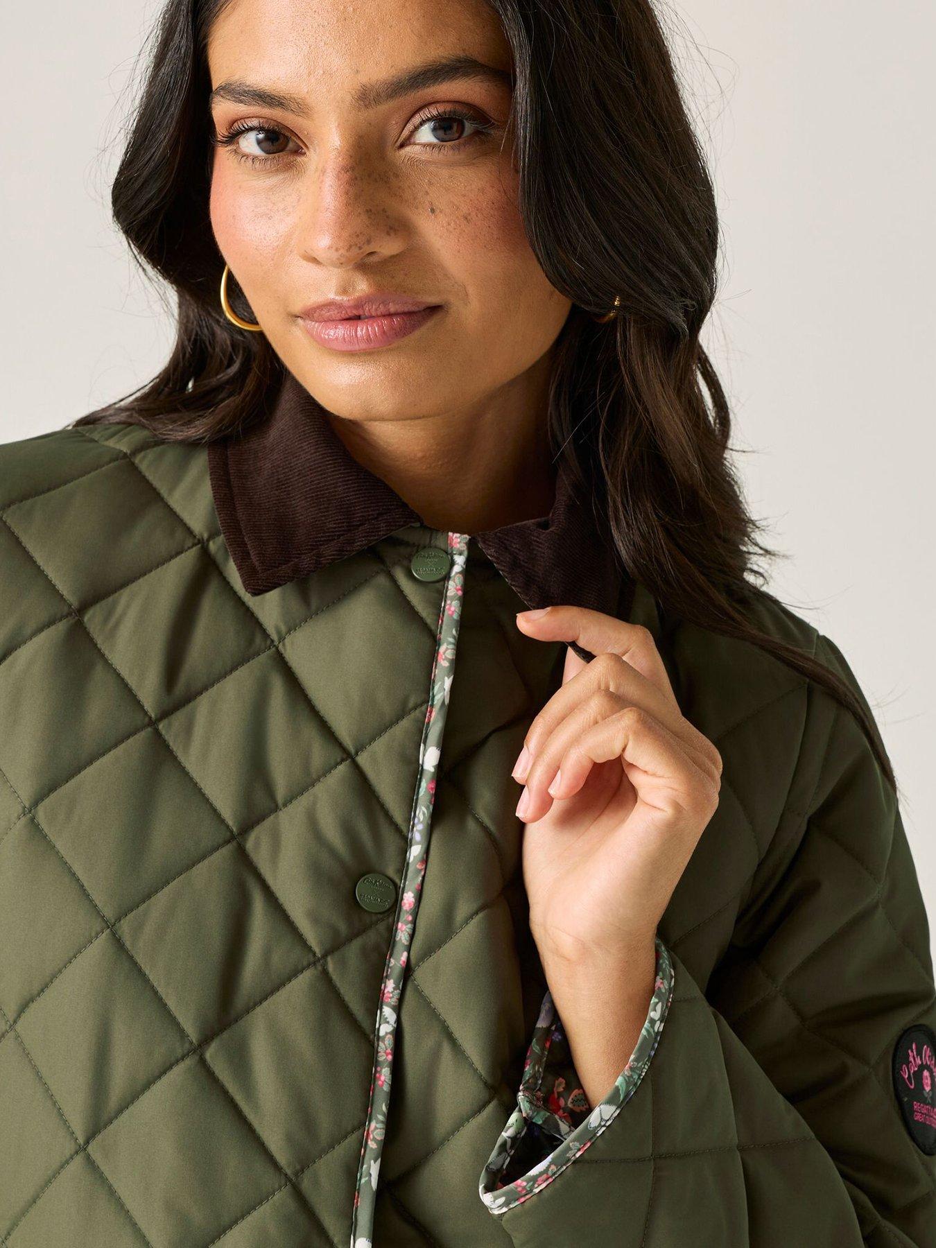 Image 6 of 7 of Regatta Womens Cath Kidston Barn Jacket-olive Night