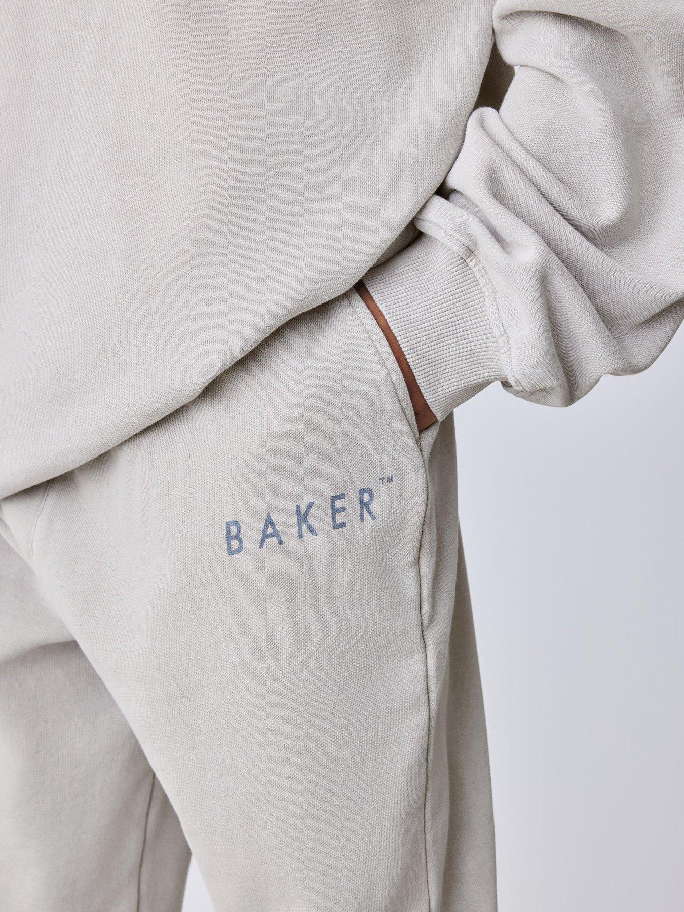 Image 4 of 7 of Ted Baker Boys Oversized Washed Hoodie And Joggers Set - Beige