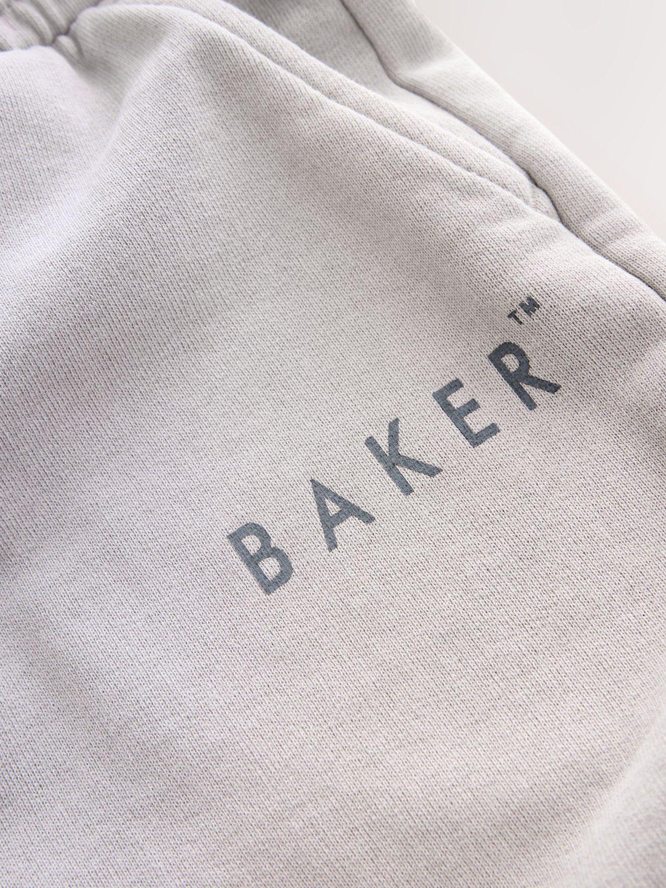Image 7 of 7 of Ted Baker Boys Oversized Washed Hoodie And Joggers Set - Beige