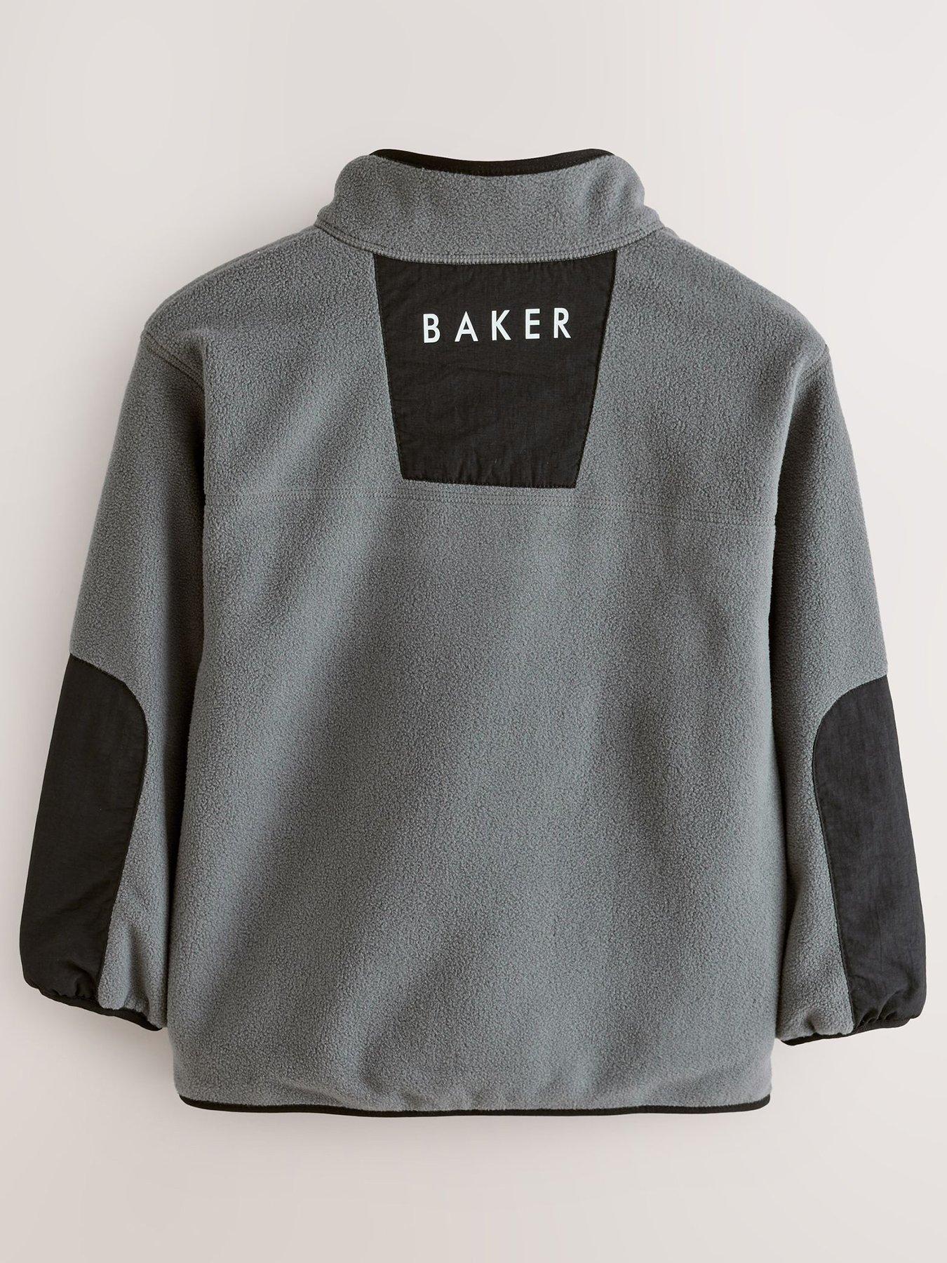 Image 3 of 7 of Ted Baker Boys Overhead Fleece Jacket - Grey