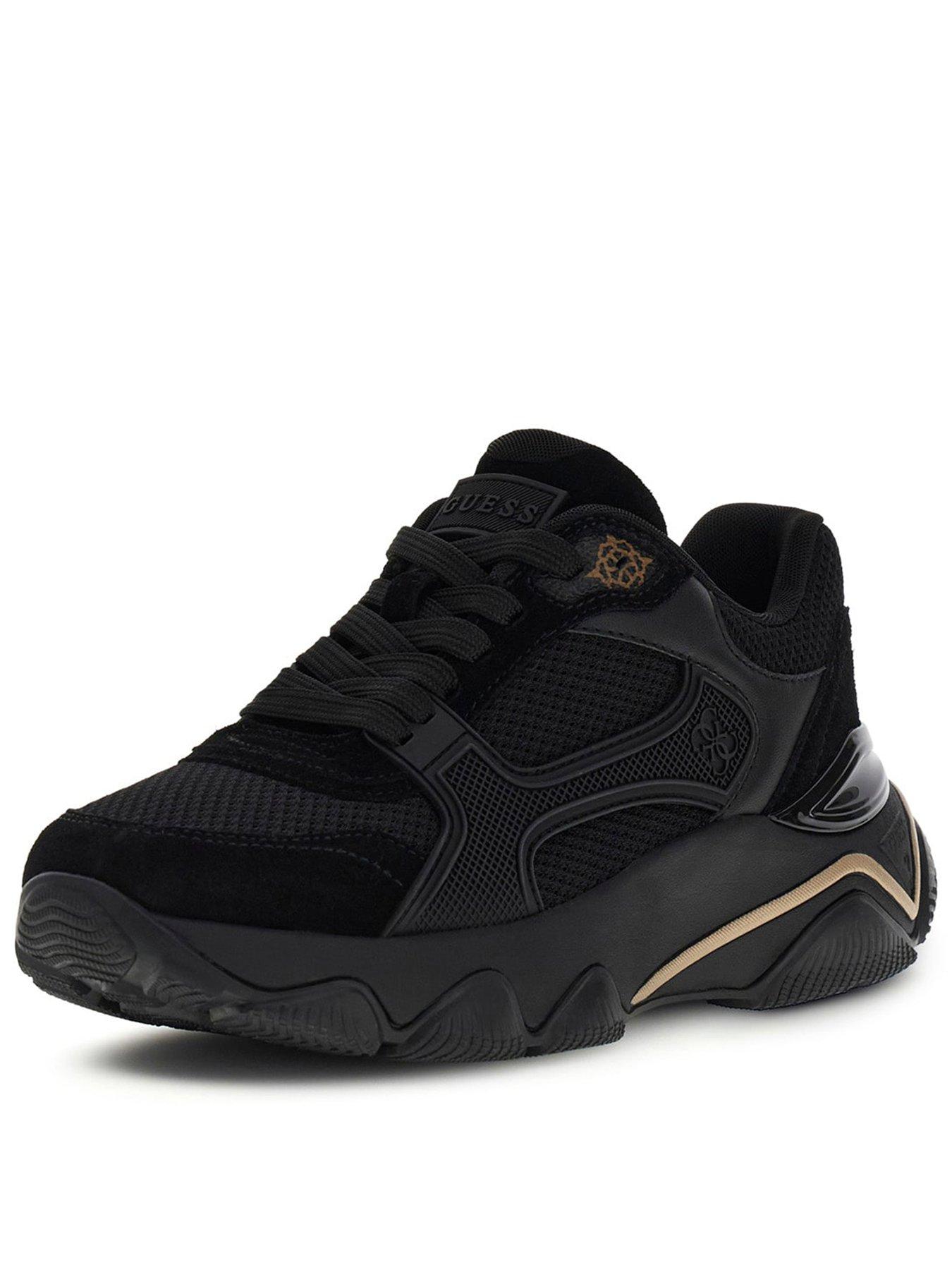 Guess Mazzy Trainer, Black, Size 5, Women