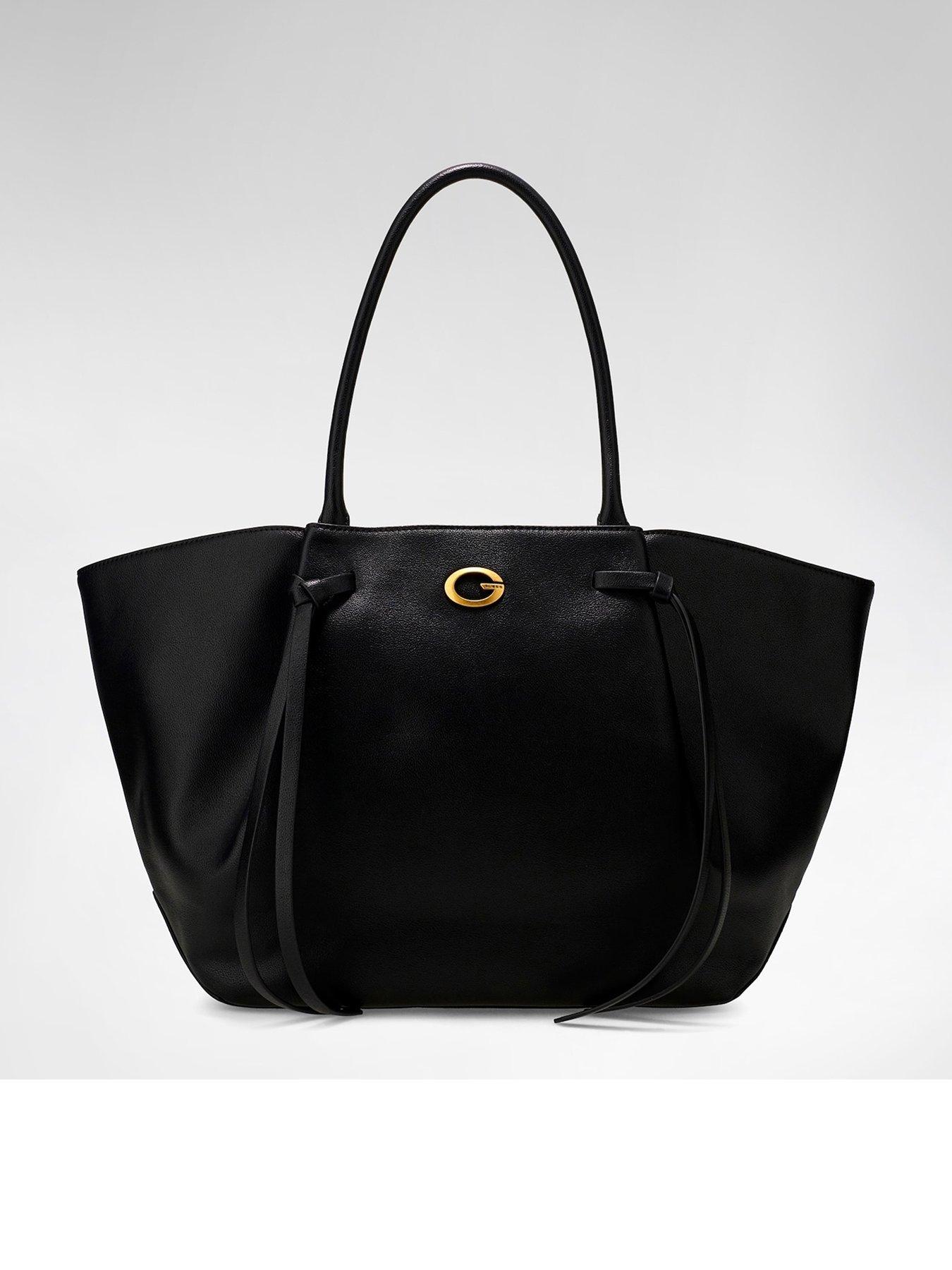 Image 1 of 5 of Guess Womens Allegra Girlfriend Structured Zip Tote Bag - Black