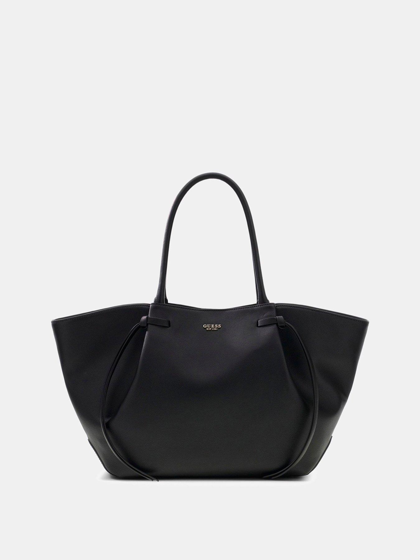 Image 2 of 5 of Guess Womens Allegra Girlfriend Structured Zip Tote Bag - Black
