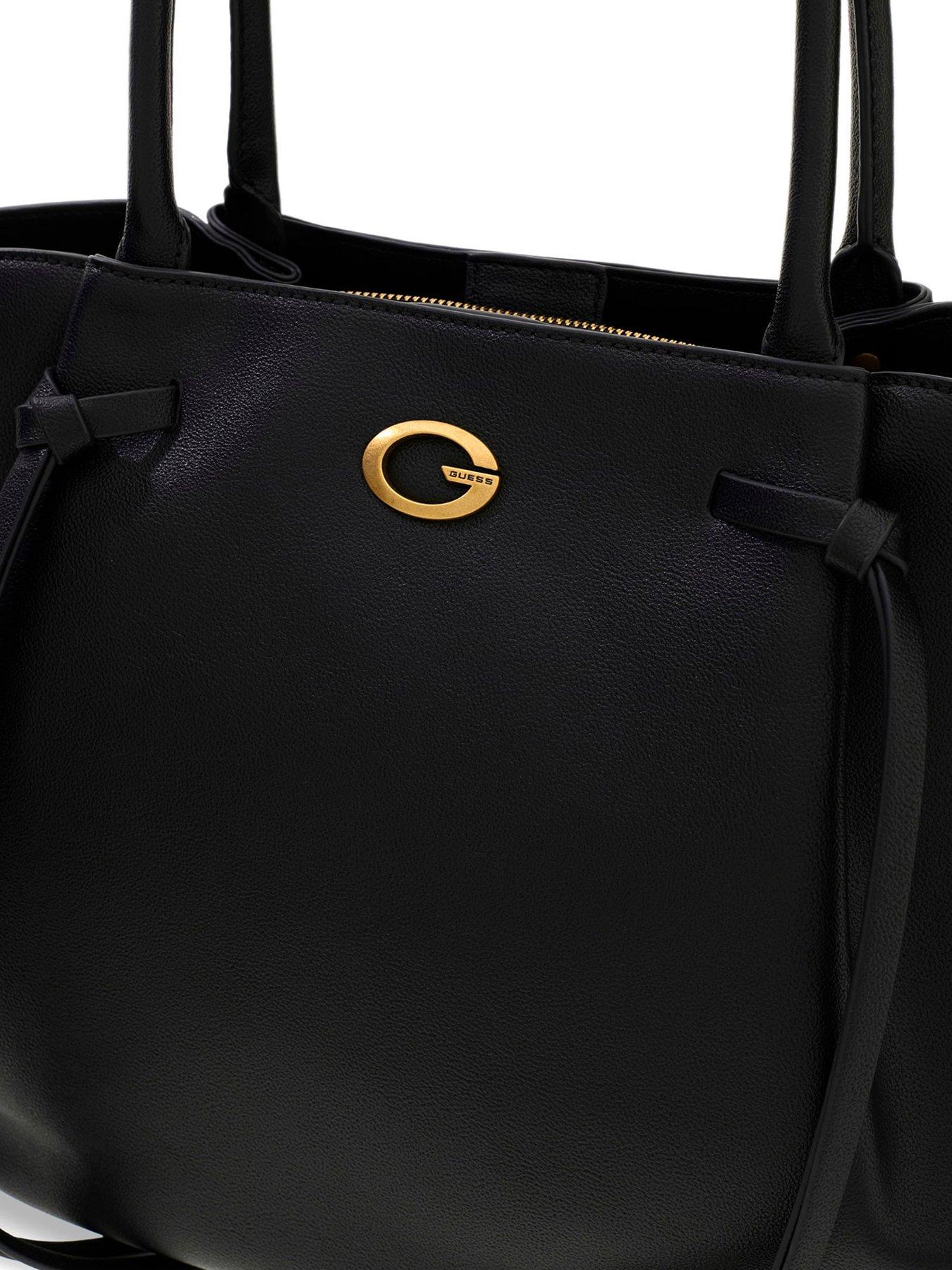 Image 5 of 5 of Guess Womens Allegra Girlfriend Structured Zip Tote Bag - Black