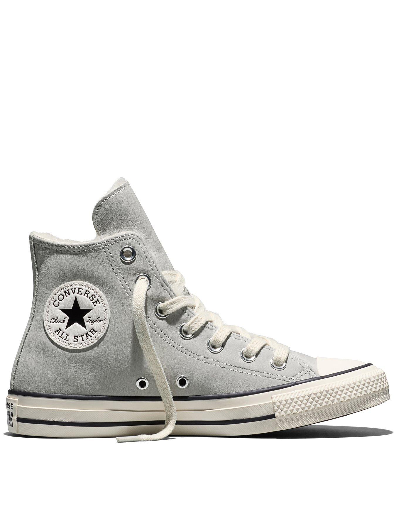 Image 1 of 6 of Converse Womens Chuck Taylor All Star Hi Winter Warm - Grey