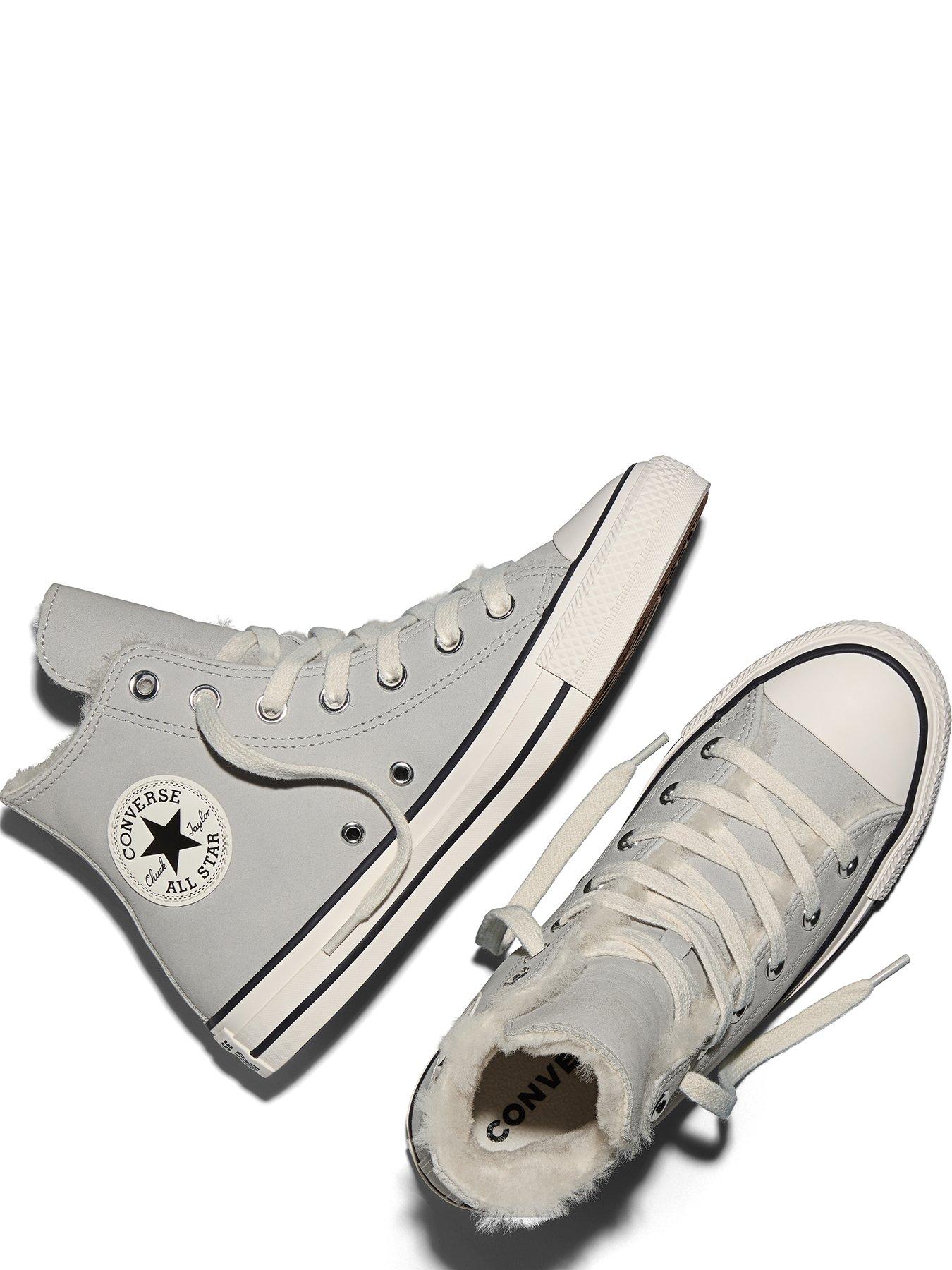 Image 4 of 6 of Converse Womens Chuck Taylor All Star Hi Winter Warm - Grey
