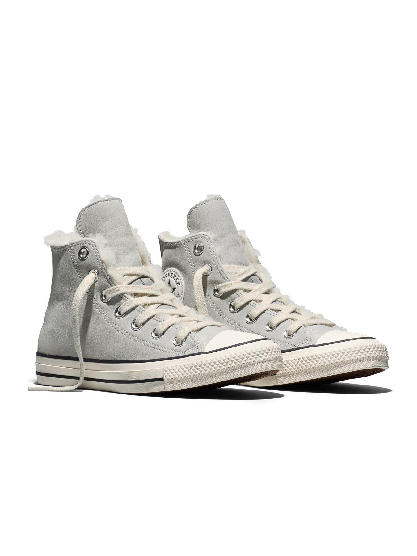 Image 6 of 6 of Converse Womens Chuck Taylor All Star Hi Winter Warm - Grey