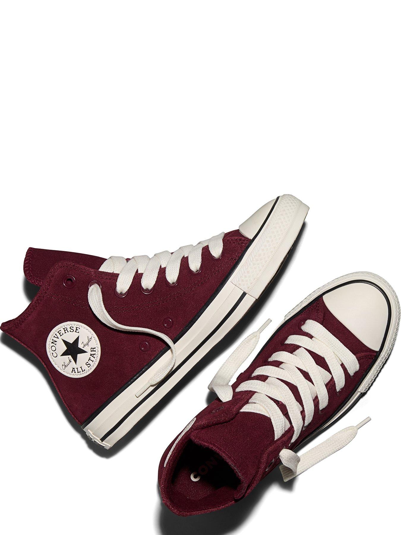 Image 4 of 6 of Converse Womens Chuck Taylor All Star Hi Sherpa Lace - Burgundy
