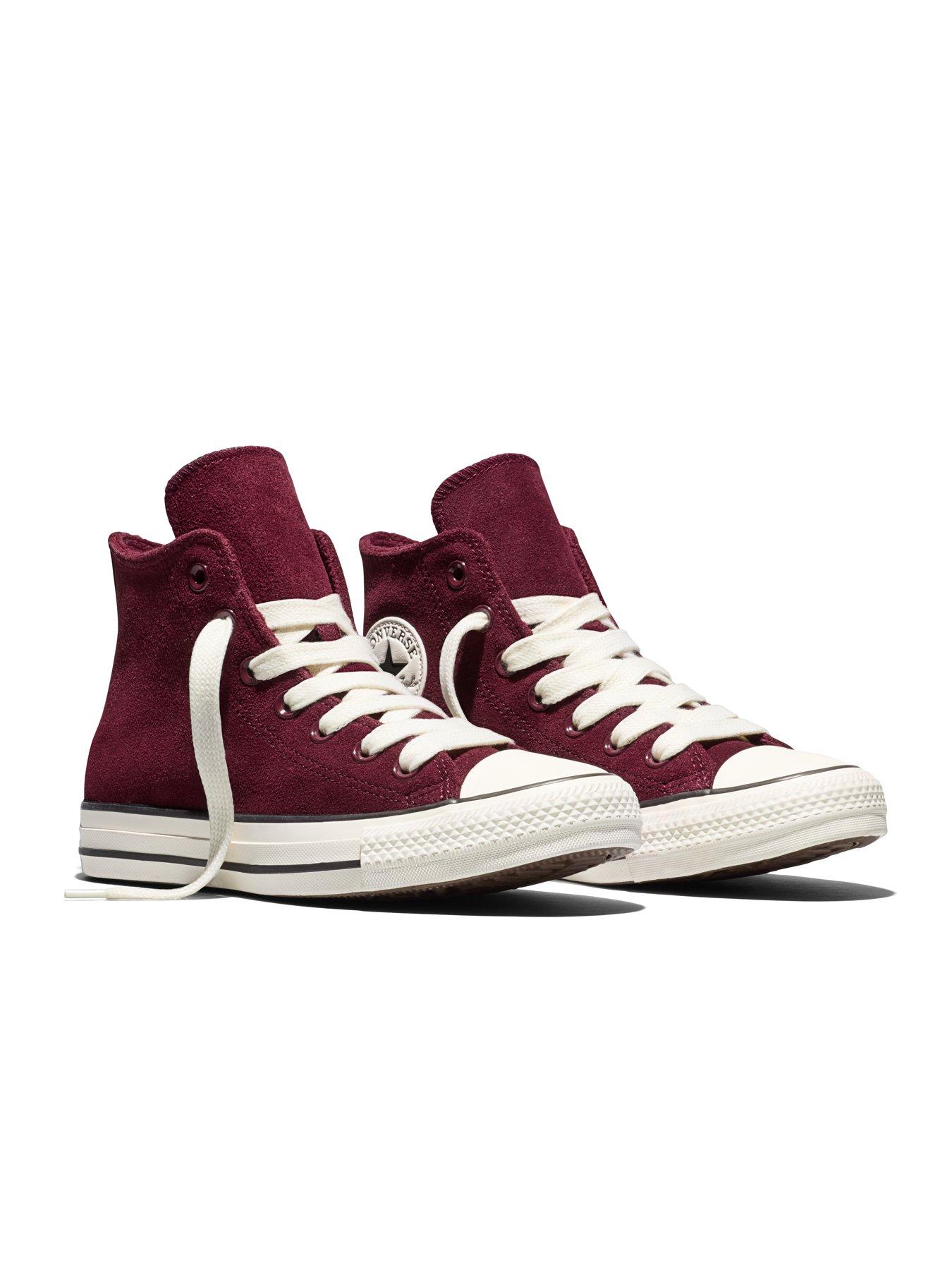 Image 6 of 6 of Converse Womens Chuck Taylor All Star Hi Sherpa Lace - Burgundy