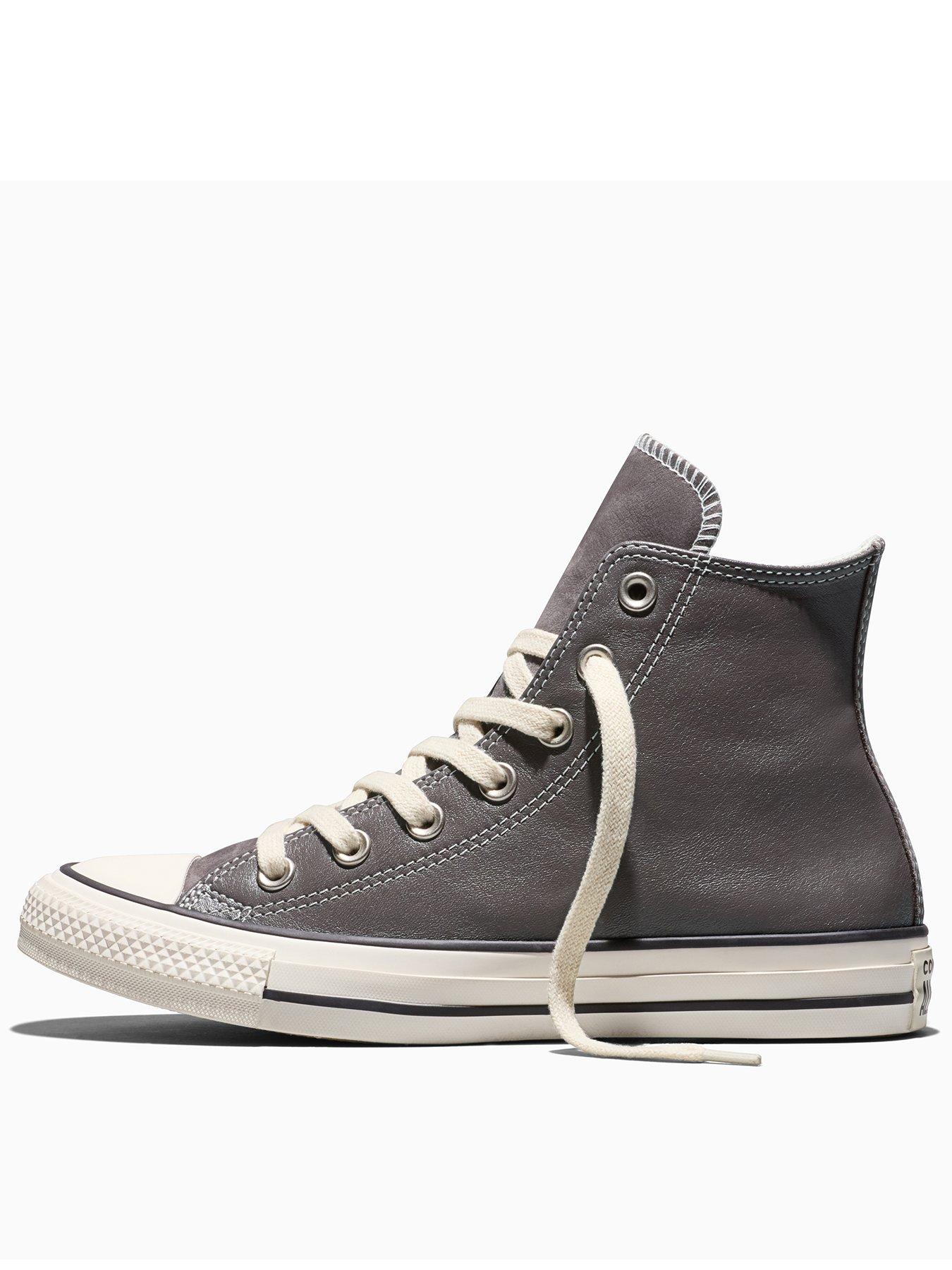 Image 3 of 4 of Converse Womens Chuck Taylor All Star Hi Elevated Leather - Grey