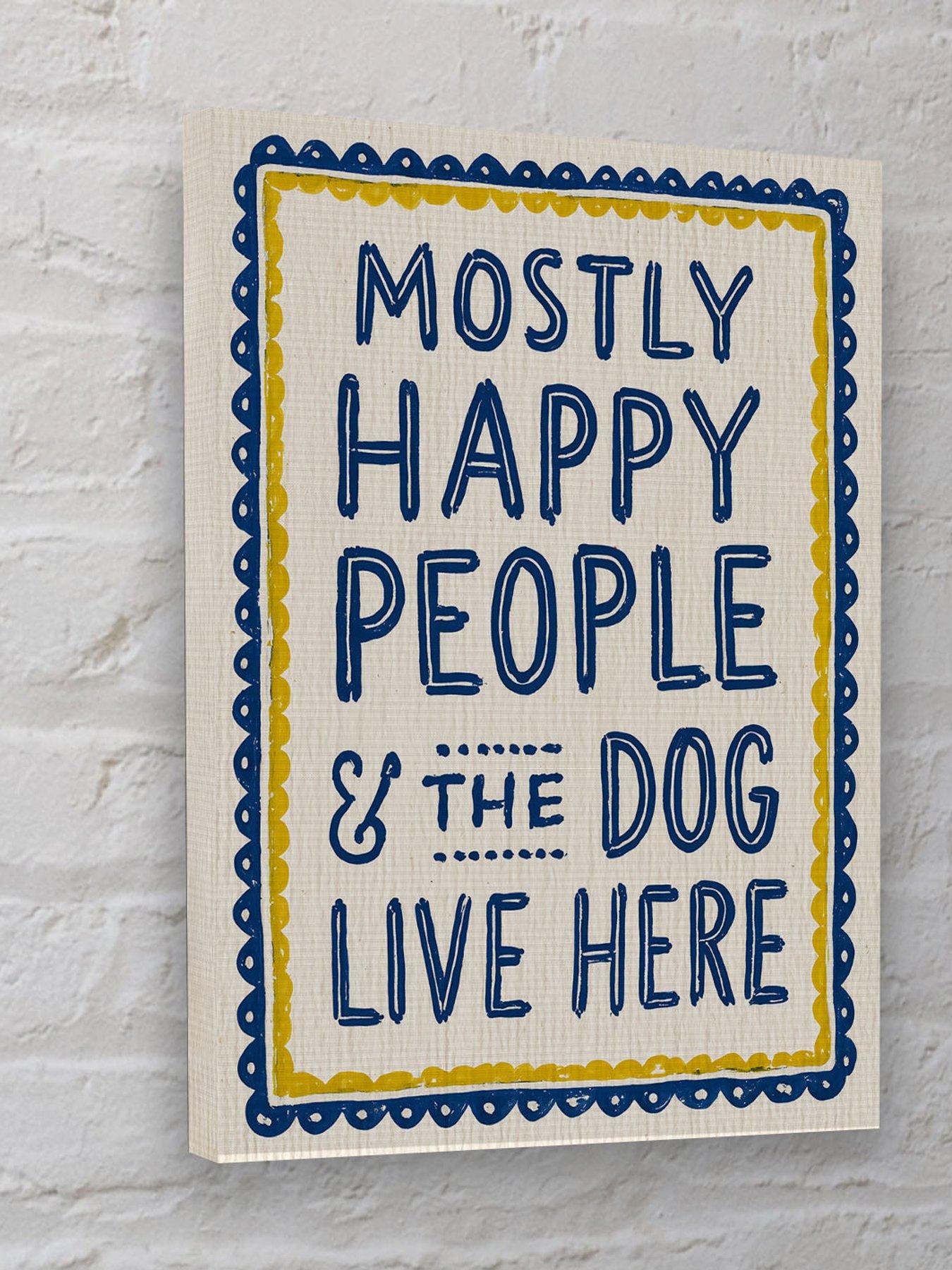 The Art Group Mostly Happy People & The Dog Canvas 30x40cms