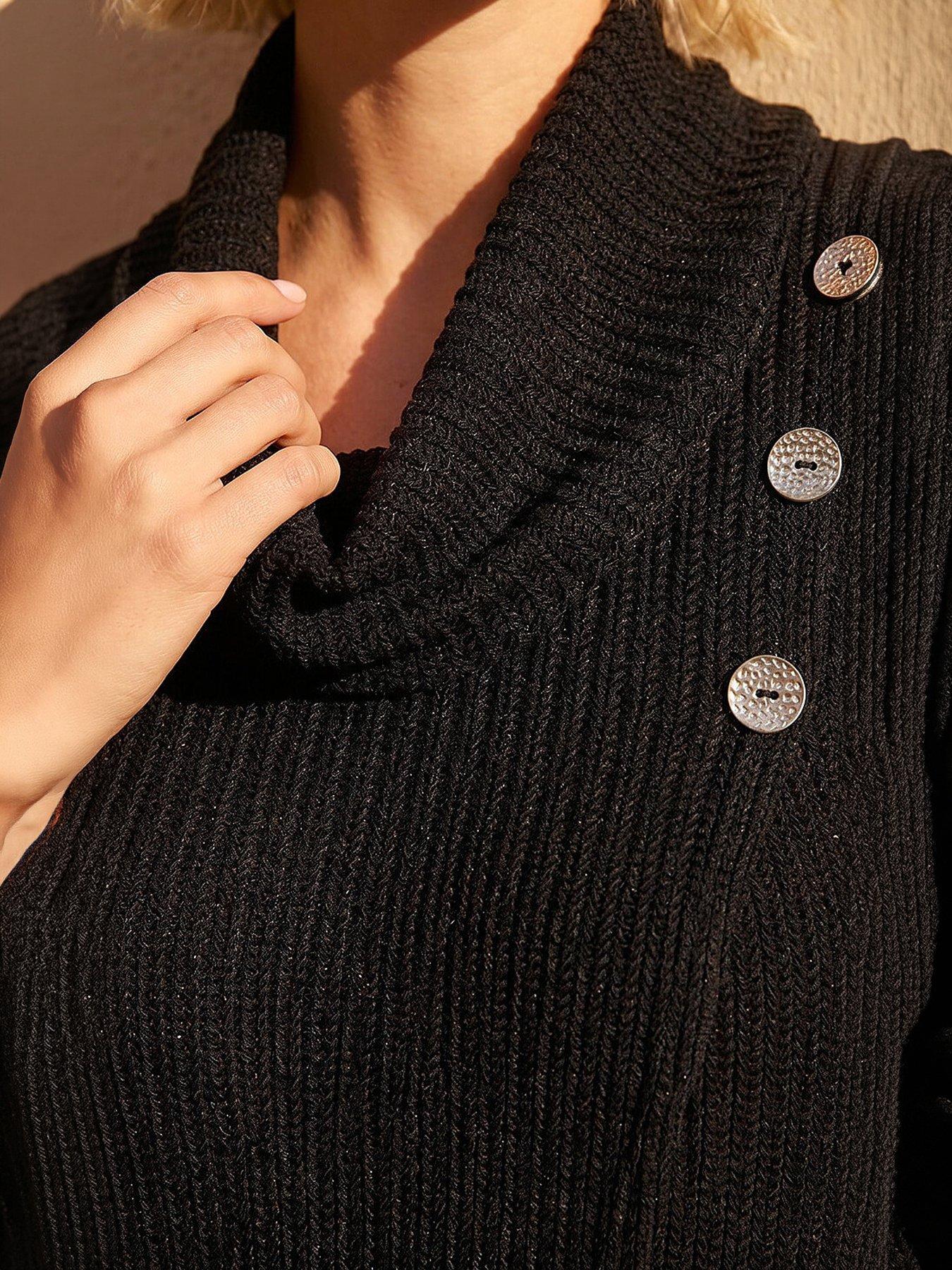 Image 2 of 4 of Roman Snit Textured Buttoned Top