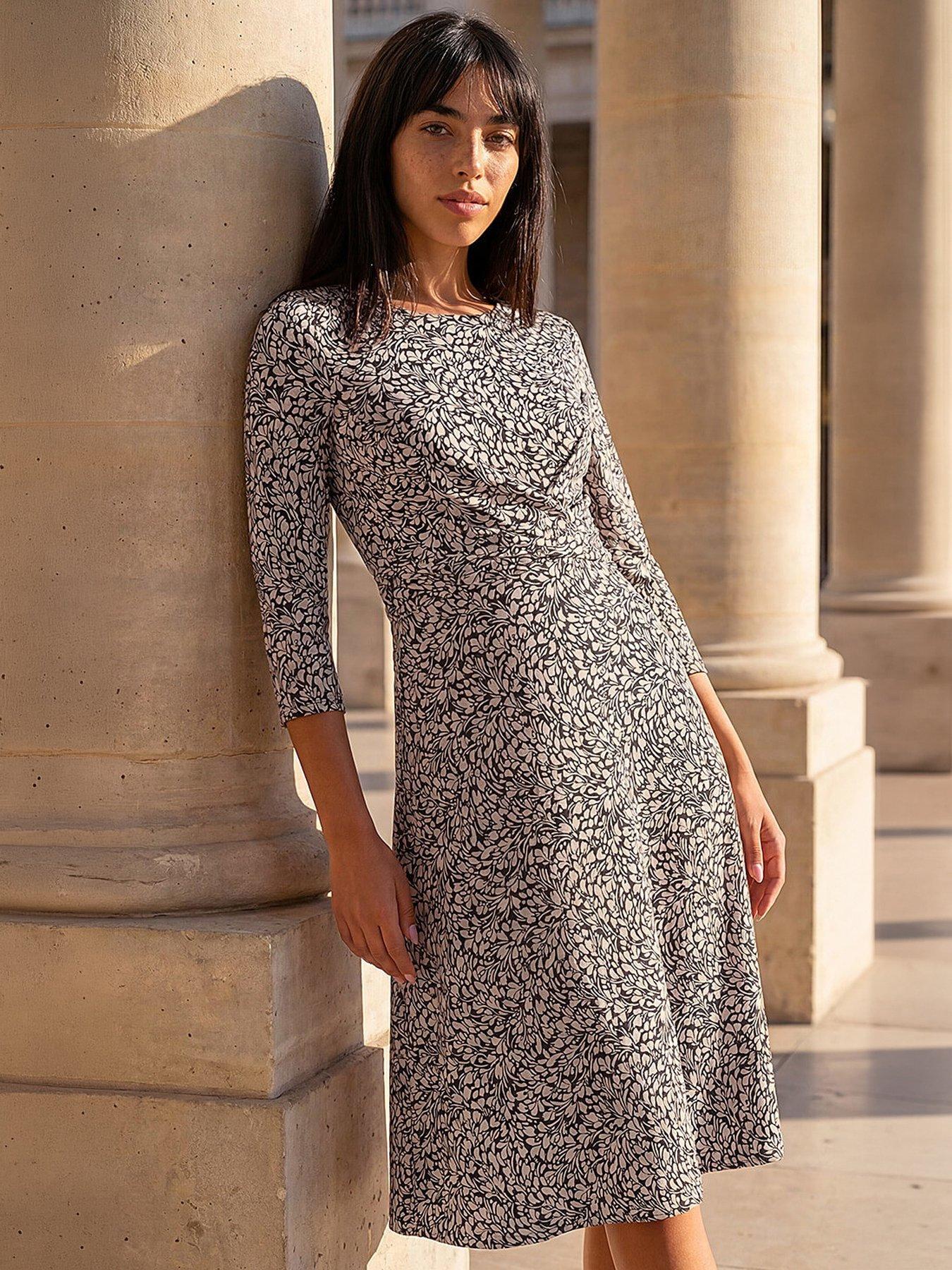 Roman Women's Petite Twist Front Dress in Black | Size: 18 - Image 7