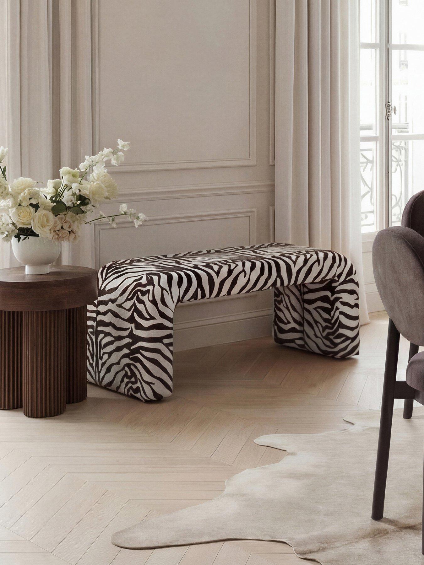 Image 1 of 3 of OTI Rosa Zebra Bench