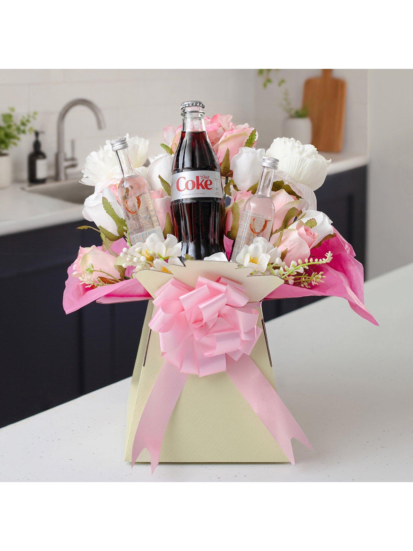 Image 2 of 2 of Funky Hampers Double Trouble Mango Vodka Bouquet