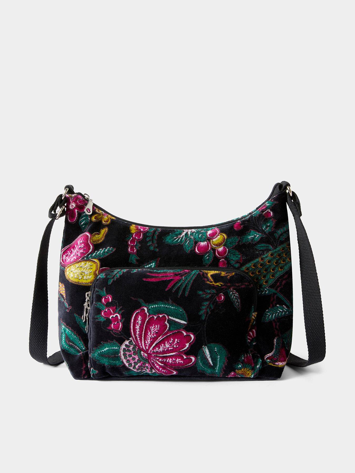 Joe Browns In The Bloom Velvet Crossbody Bag