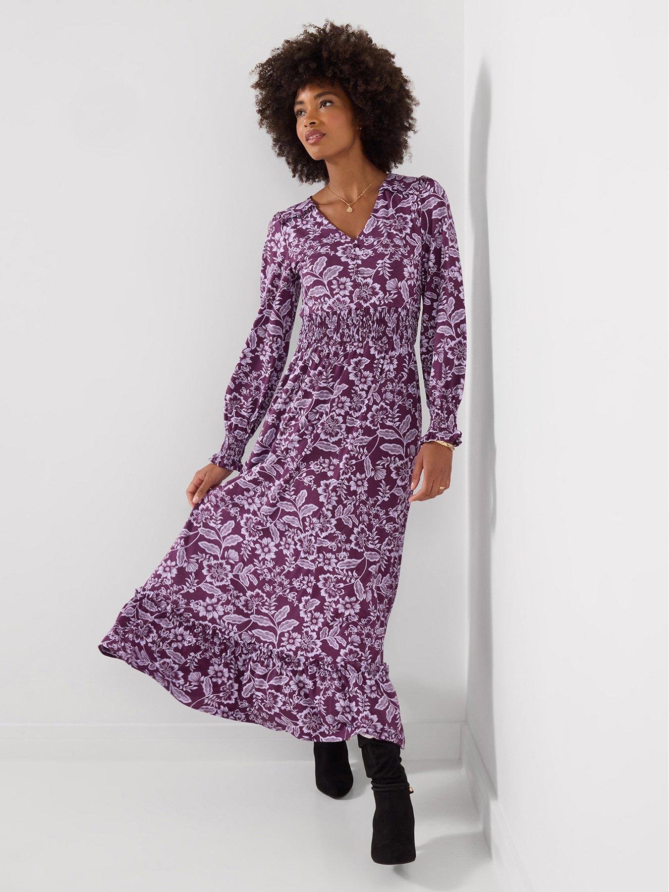 Image 1 of 5 of Joe Browns Thea Long Sleeve Jersey Maxi Dress