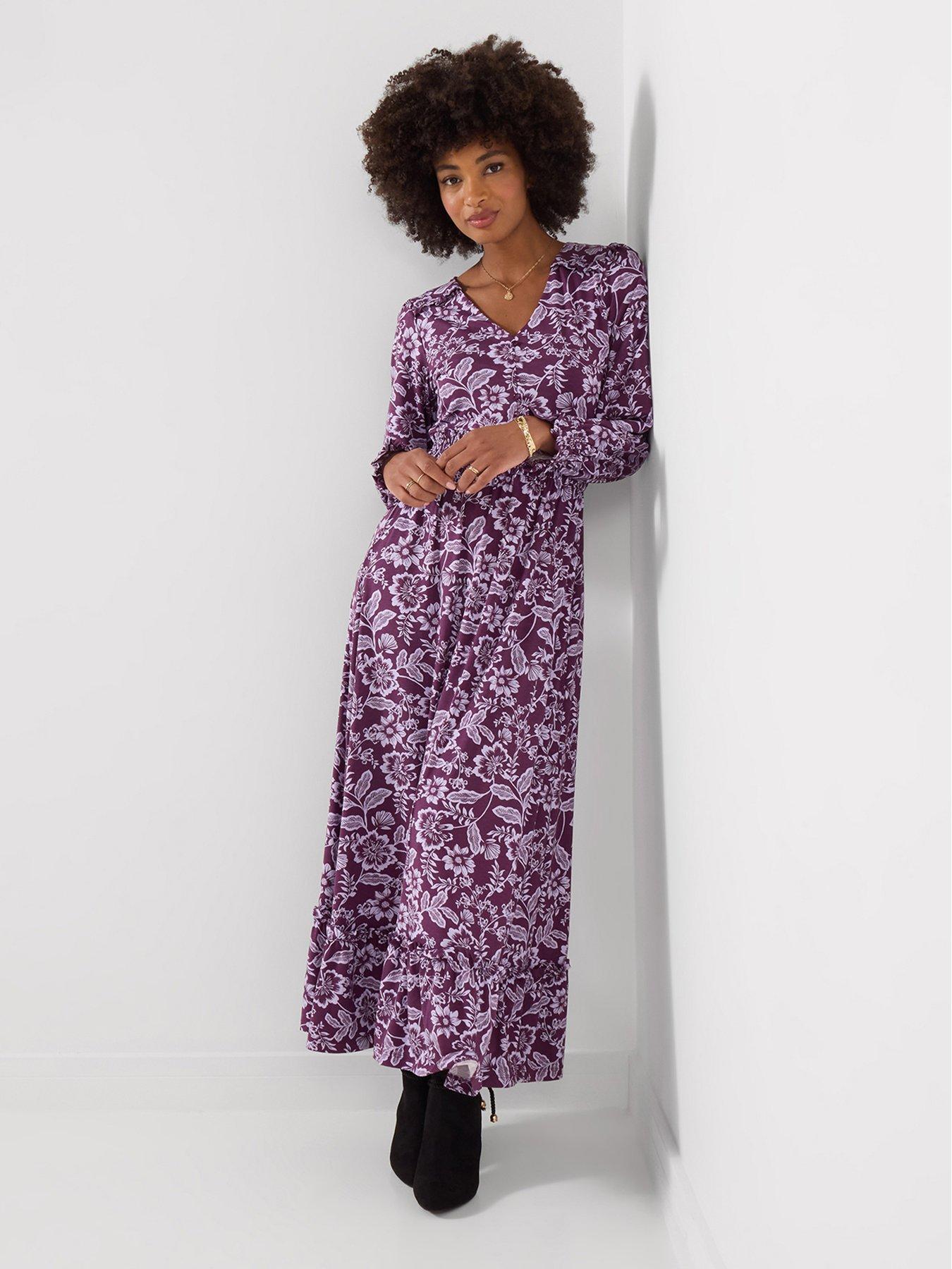 Image 3 of 5 of Joe Browns Thea Long Sleeve Jersey Maxi Dress