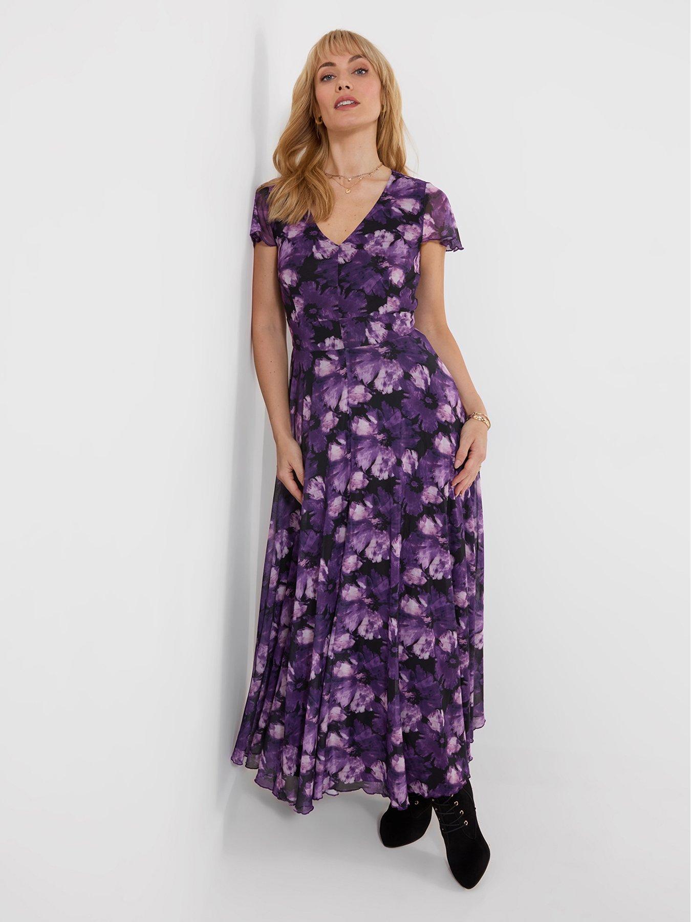 Image 1 of 5 of Joe Browns Fabulous Floral Mesh Maxi Dress