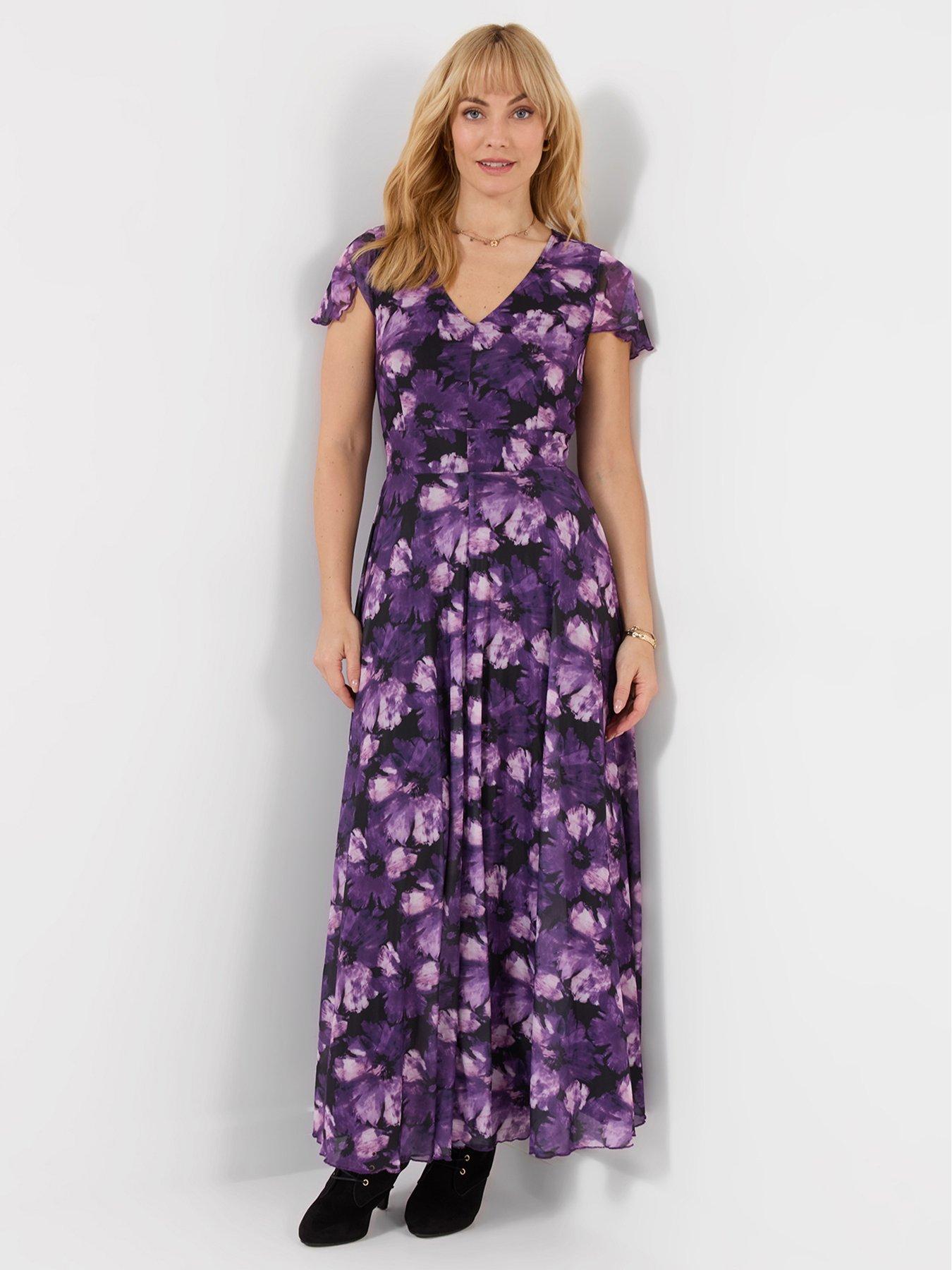 Image 3 of 5 of Joe Browns Fabulous Floral Mesh Maxi Dress