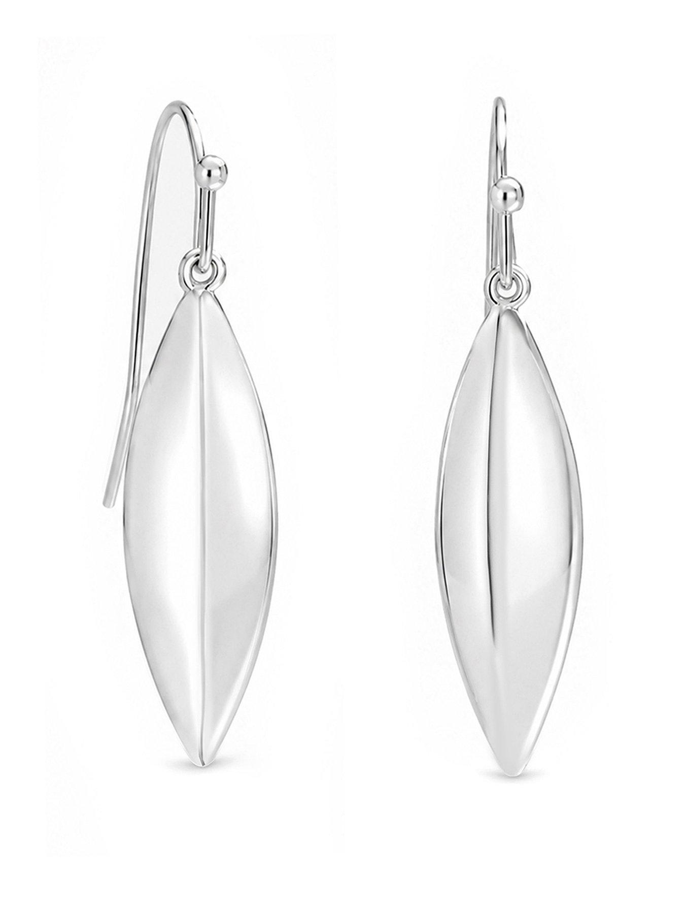 Image 1 of 3 of Inicio Silver Fluid Fishook Earrings