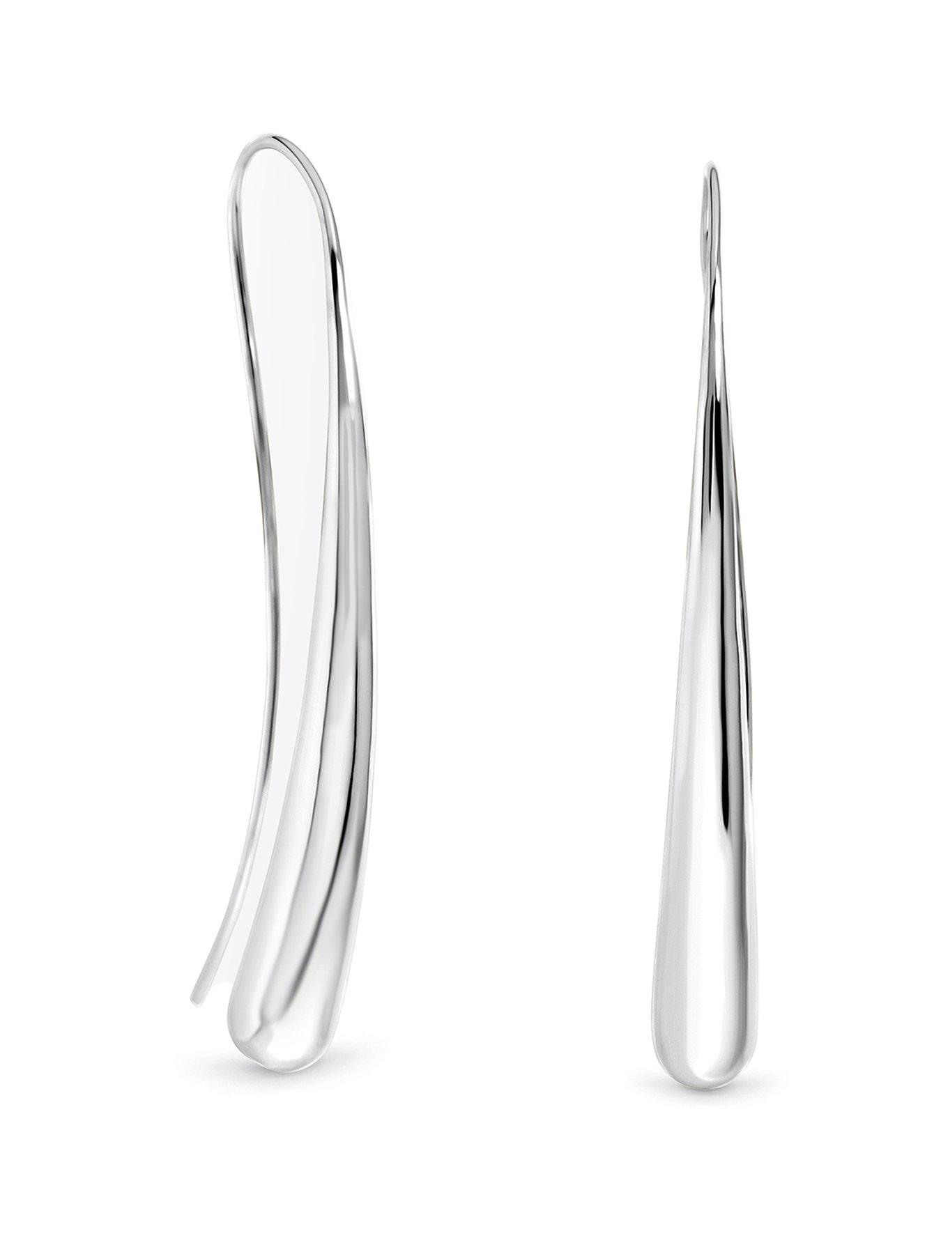 Image 1 of 1 of Inicio Silver&nbsp;Long Teardrop Earrings