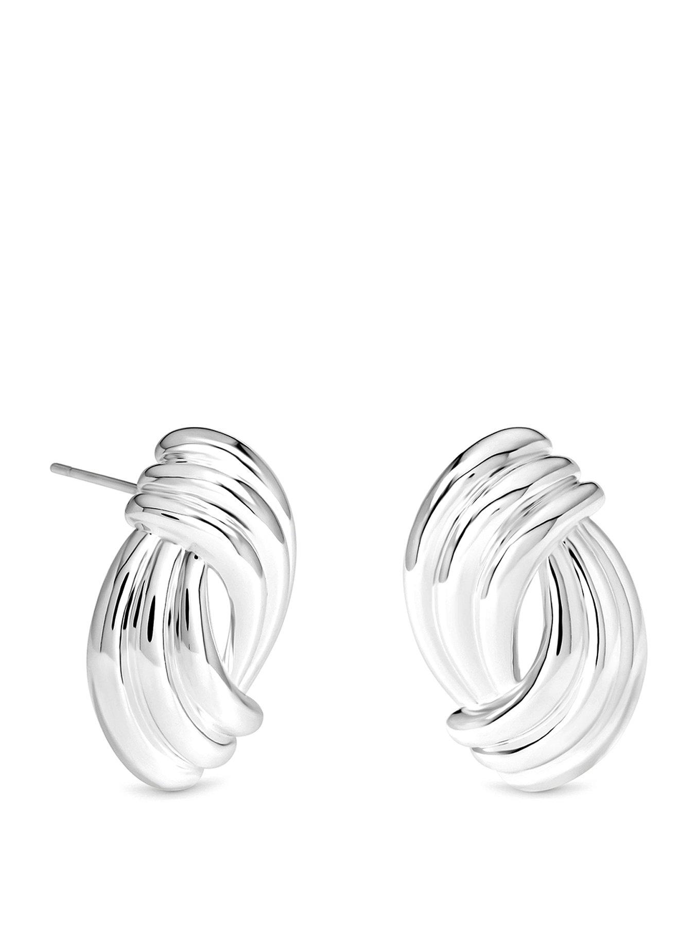 Inicio Inicio Gold Large Ridged Studs