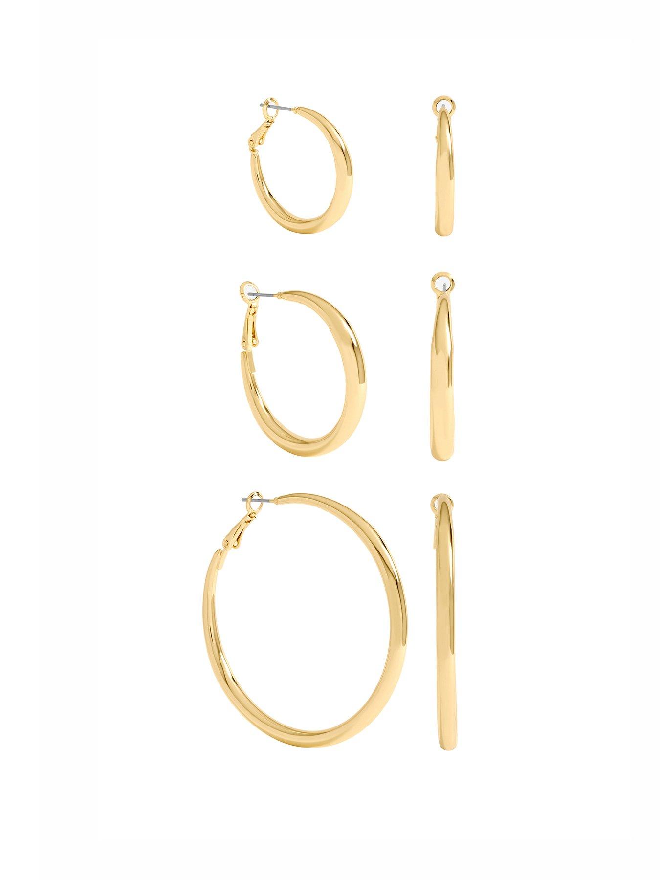 Mood Mood Gold Plated Polished Hoop Multipack