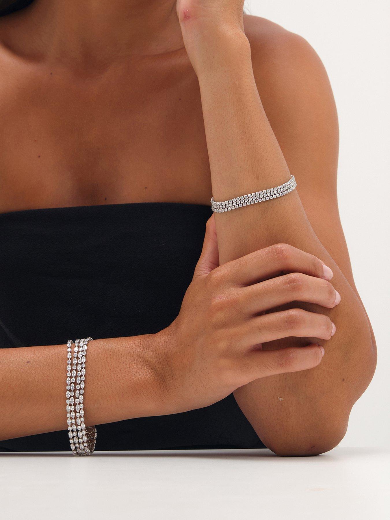Image 1 of 2 of Jon Richard Cubic Zirconia Multi Row Bracelet