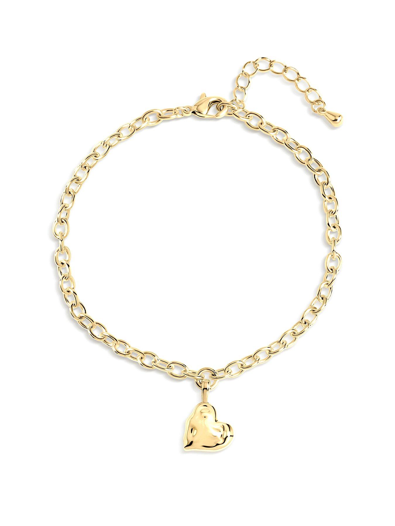 Inicio Gold Molten Heart Bracelet