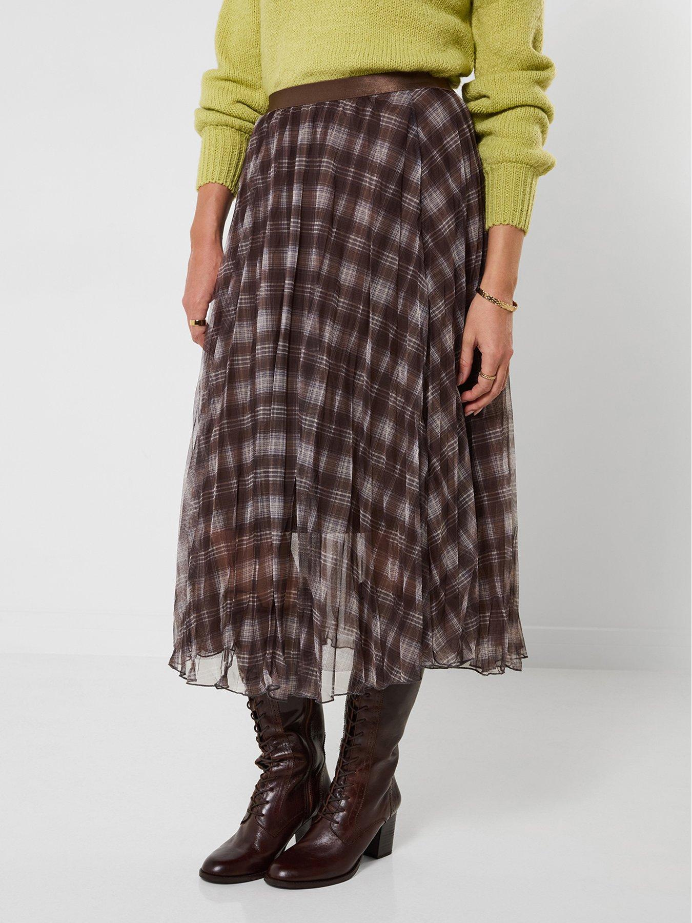 Joe Browns Checked Tulle Midi Skirt