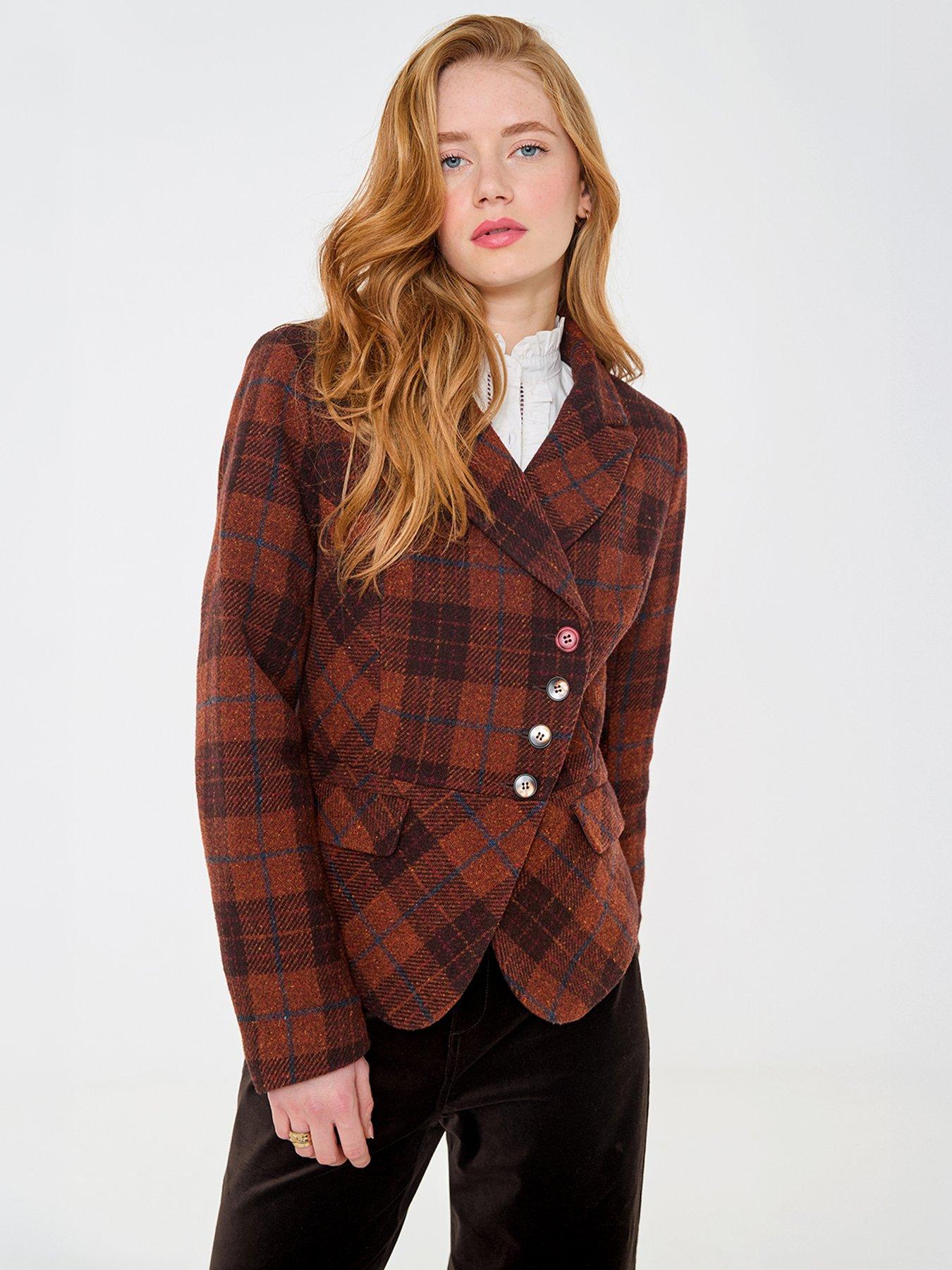 Joe Browns Autumn Days Asymmetric Check Jacket