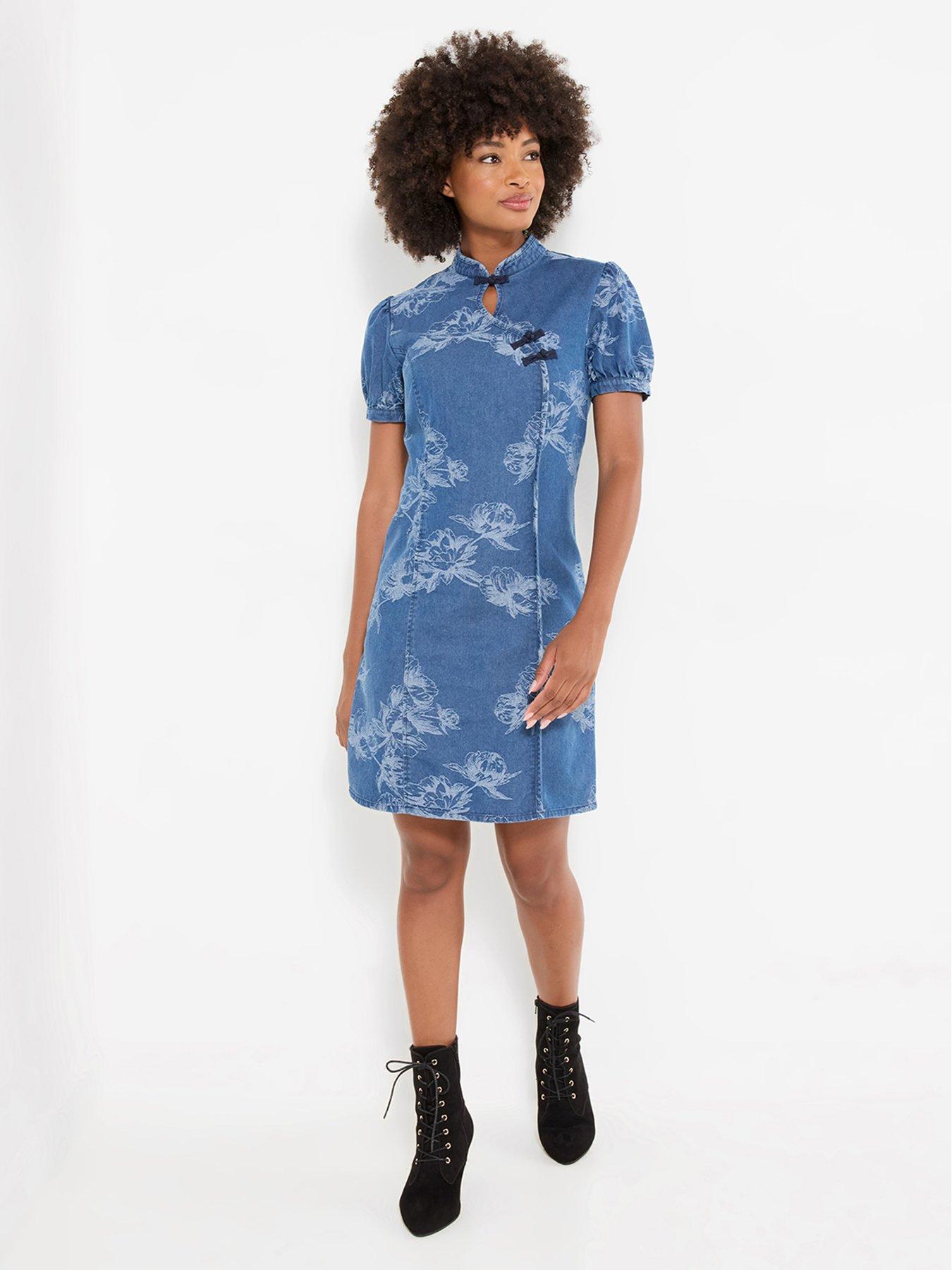 Image 3 of 5 of Joe Browns Jessie Denim Jacquard Mini Dress