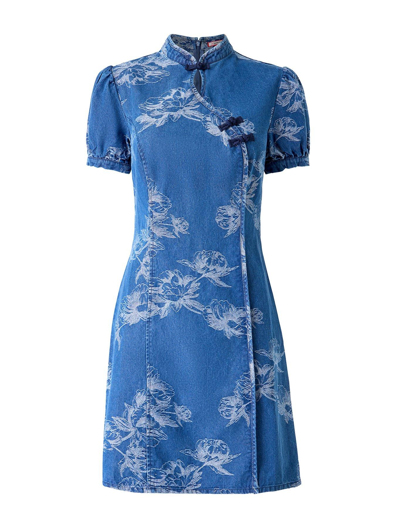 Image 5 of 5 of Joe Browns Jessie Denim Jacquard Mini Dress