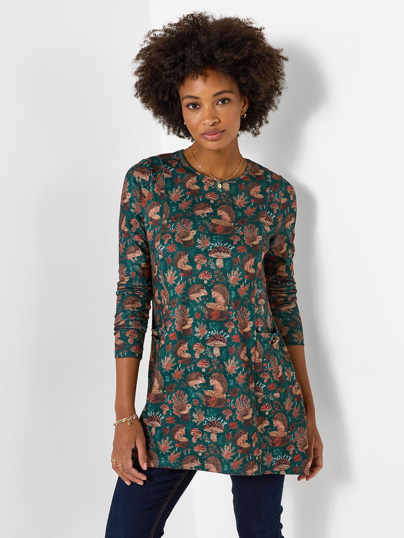 Image 1 of 6 of Joe Browns Hedgehog Printed Tunic Top