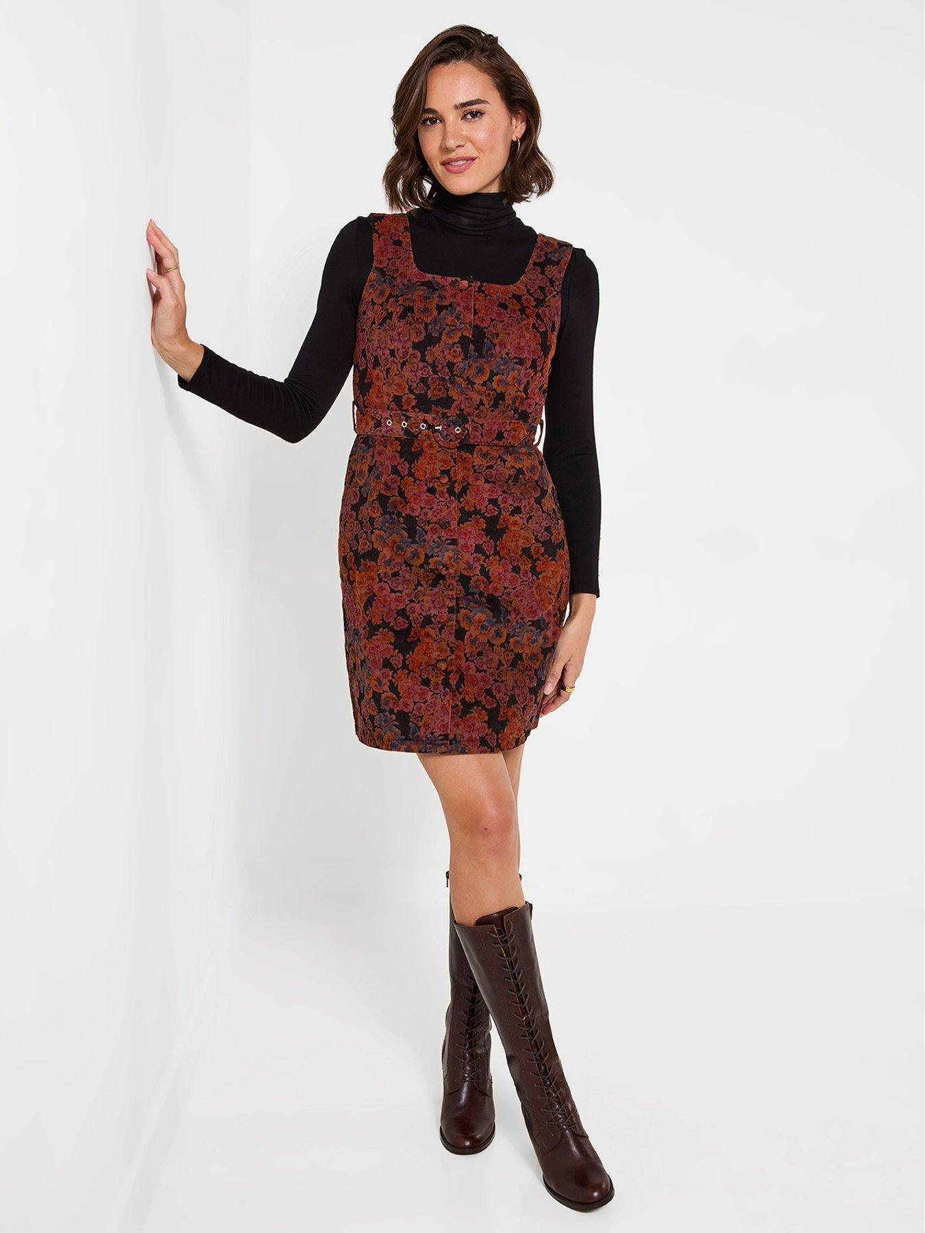 joe browns cord pinafore dress Autumn Days Floral Okinawa prefecture