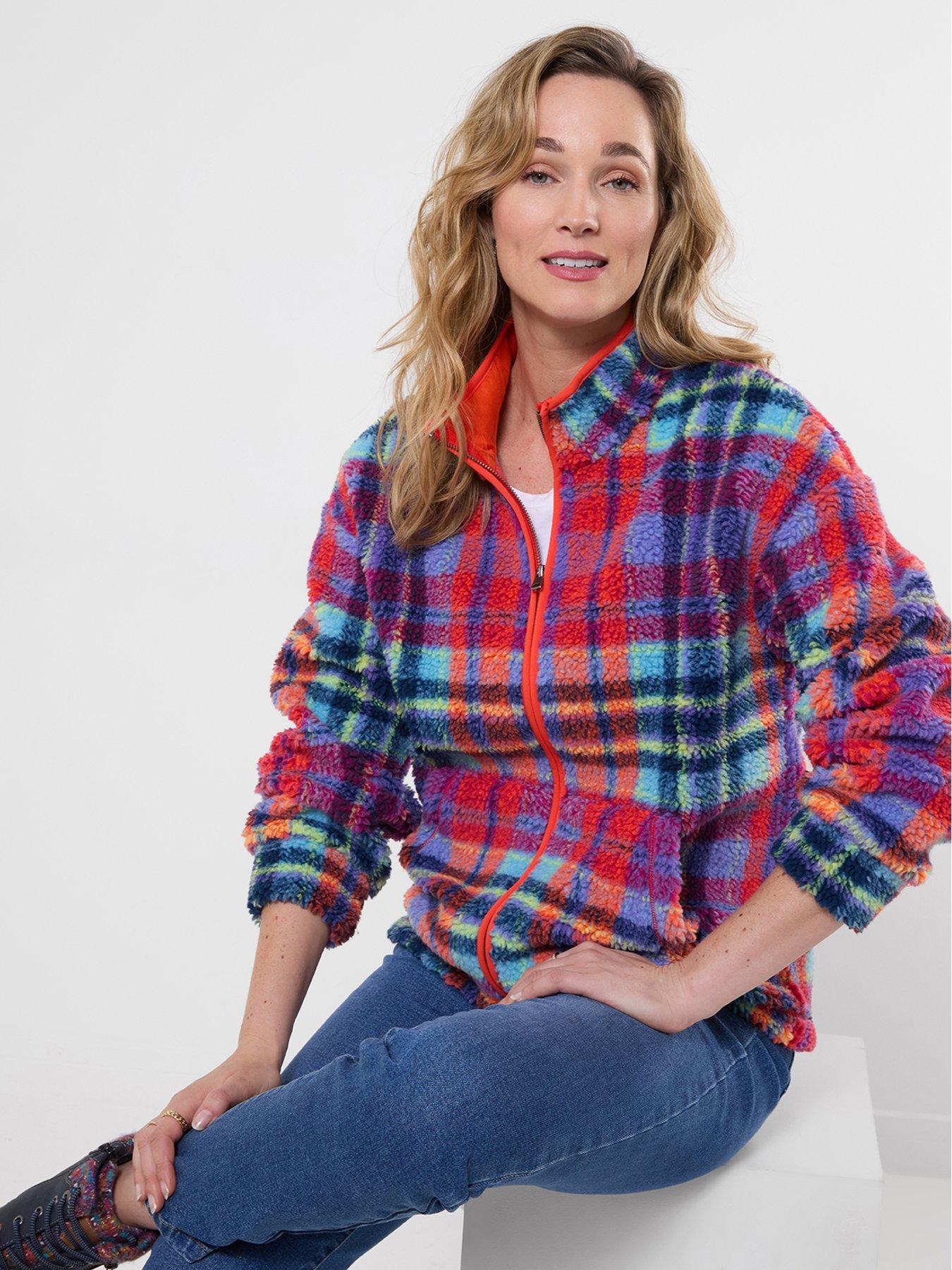 Image 1 of 5 of Joe Browns Harriet Checked Zip Through Fleece