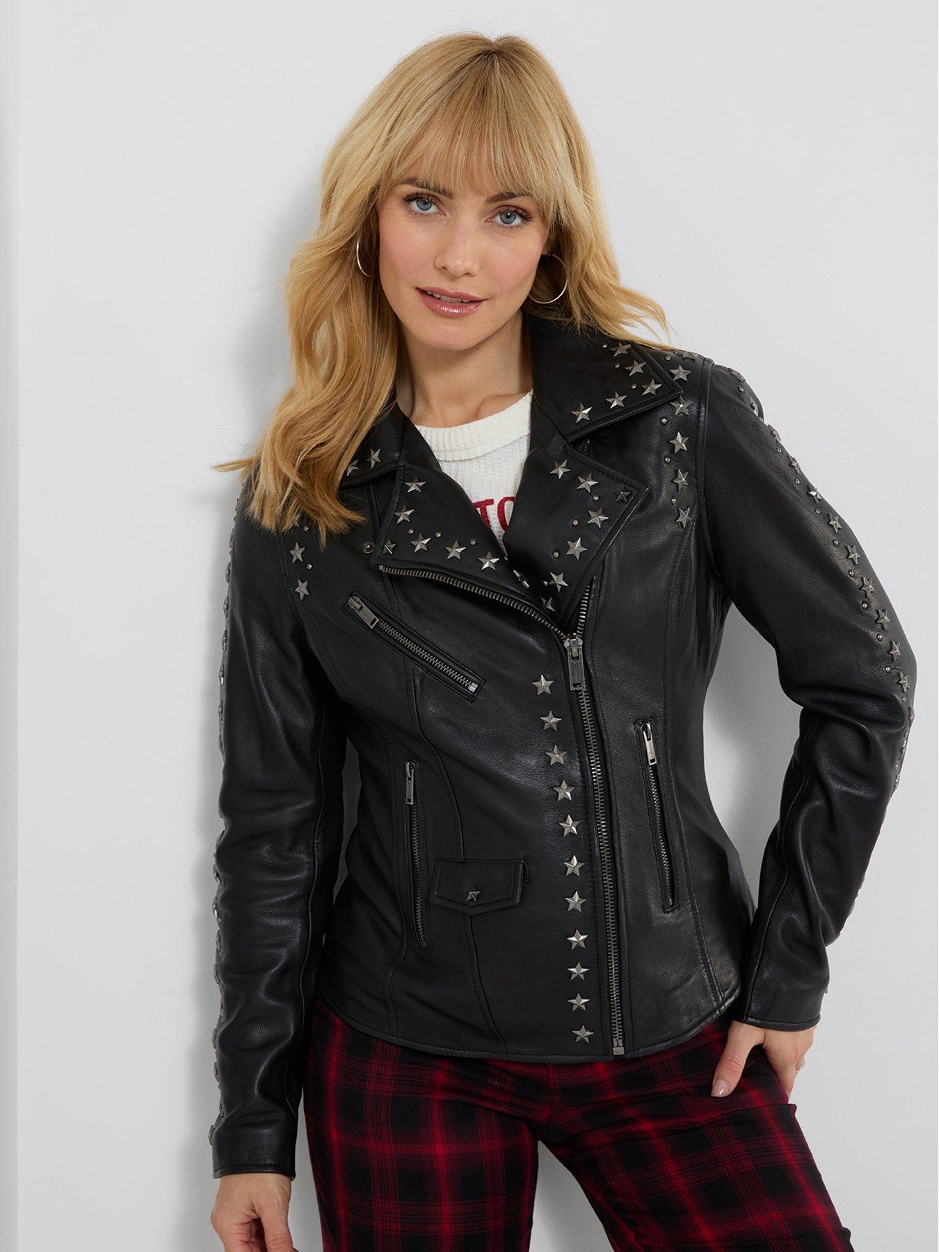 Image 1 of 7 of Joe Browns The Star Studded Leather Jacket