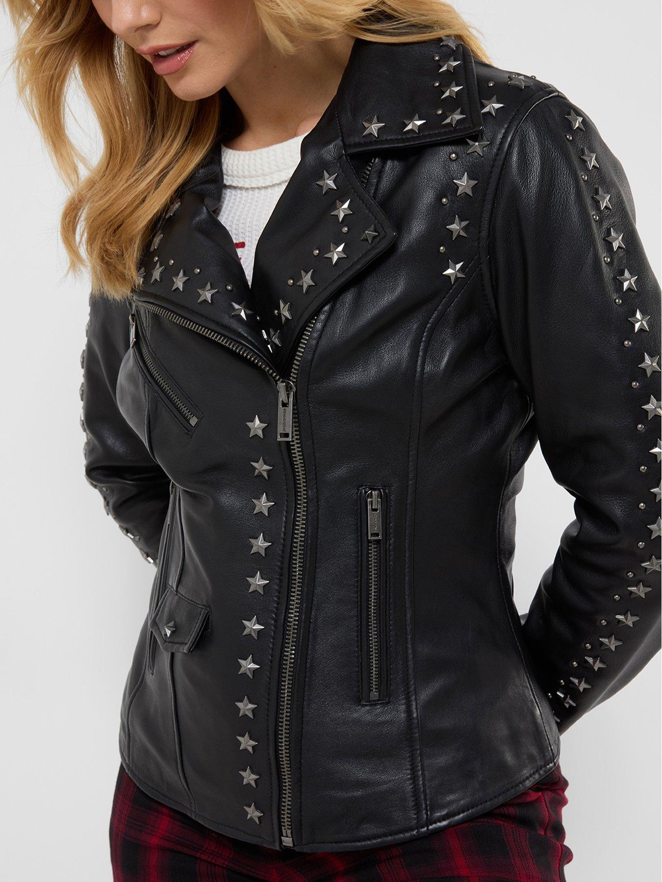 Image 4 of 7 of Joe Browns The Star Studded Leather Jacket