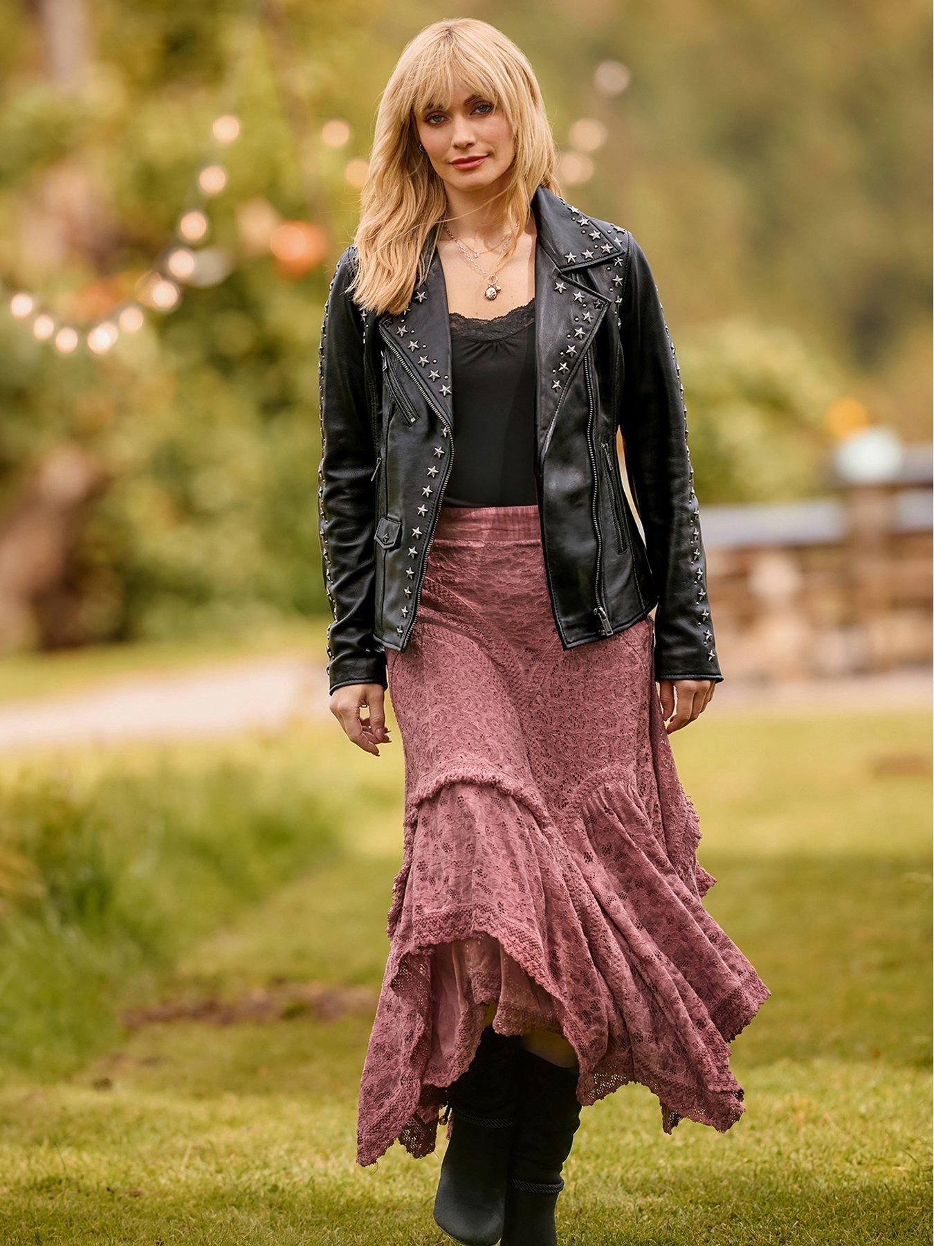 Image 6 of 7 of Joe Browns The Star Studded Leather Jacket