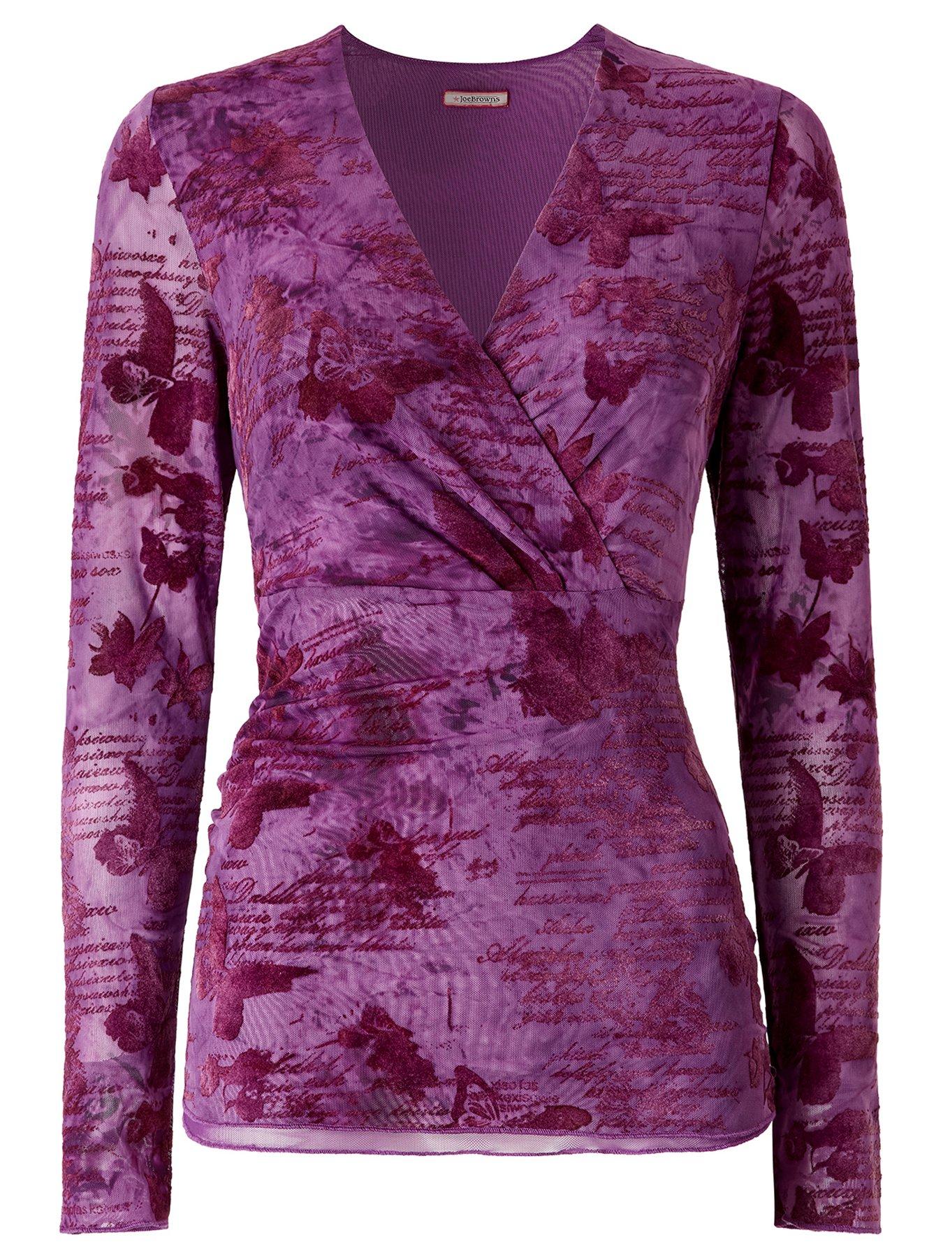 Image 5 of 5 of Joe Browns Butterfly Scripture Mesh Wrap Top