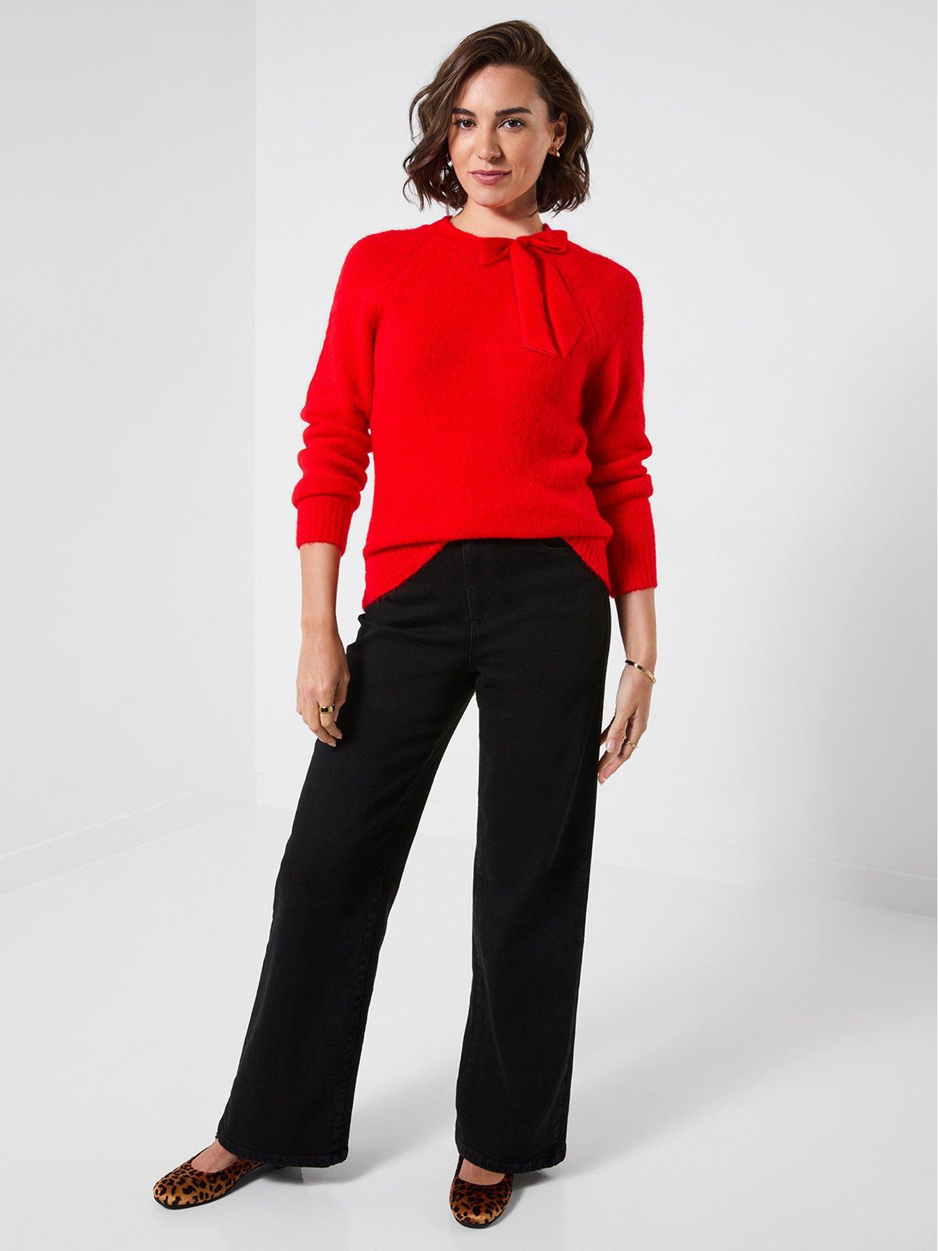 Image 3 of 5 of Joe Browns Daisy Tie Neck Jumper