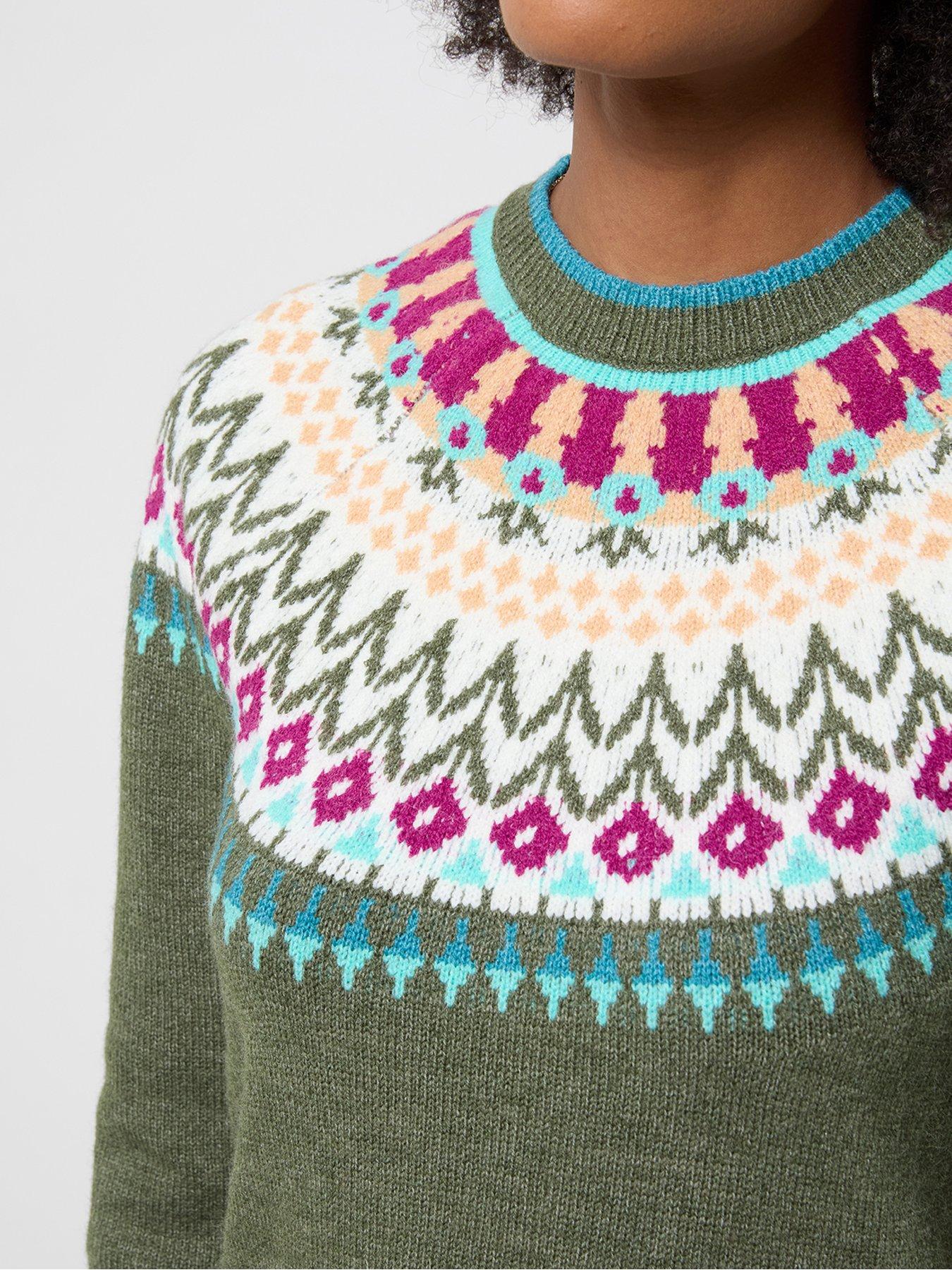 Image 3 of 7 of Joe Browns Tilly Floral Fairisle Jumper