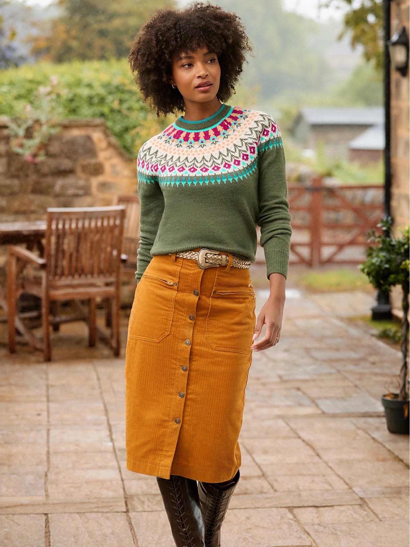 Image 6 of 7 of Joe Browns Tilly Floral Fairisle Jumper