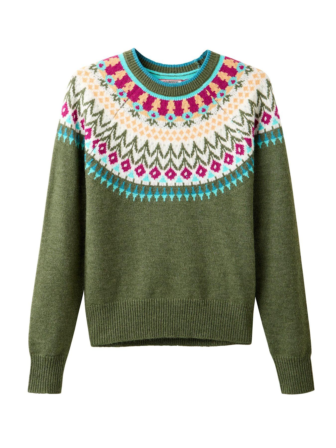 Image 7 of 7 of Joe Browns Tilly Floral Fairisle Jumper